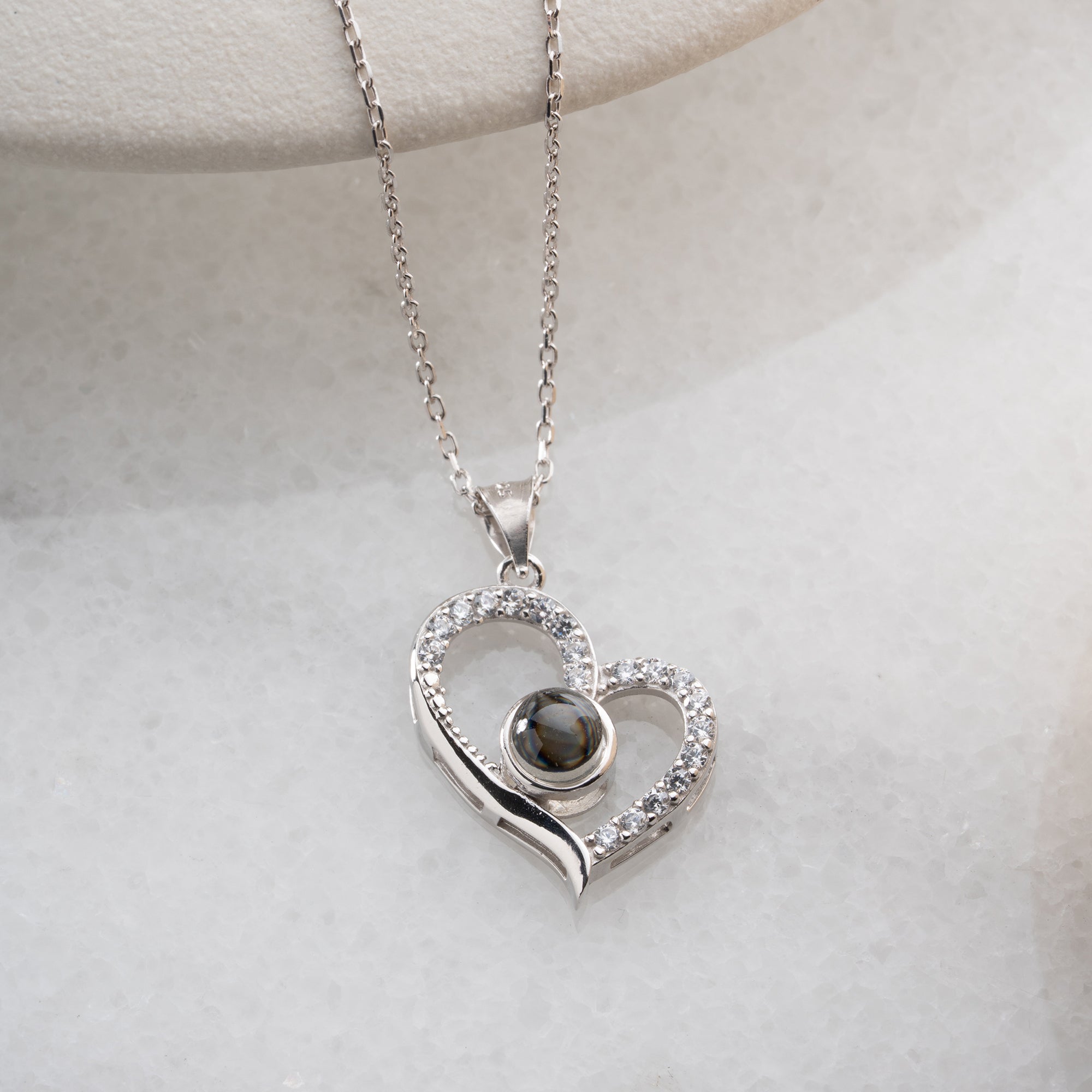 HERZ HALSKETTE | 925 SILBER