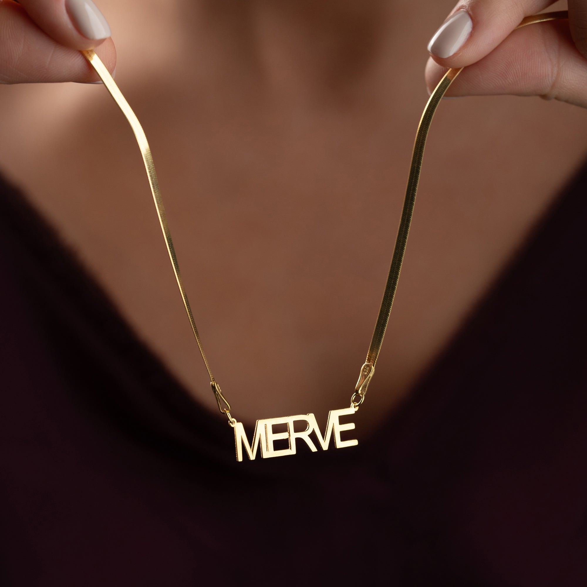 Snake name necklace | 925 silver