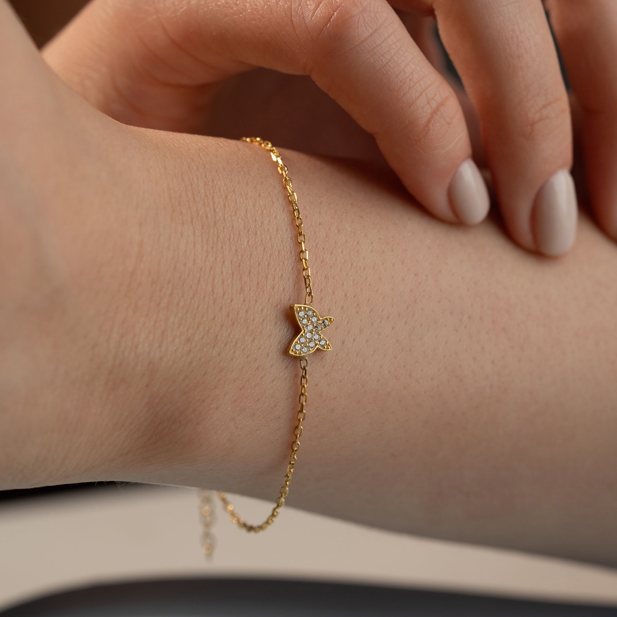 MINIMAL BUTTERFLY BRACELET | 925 SILVER