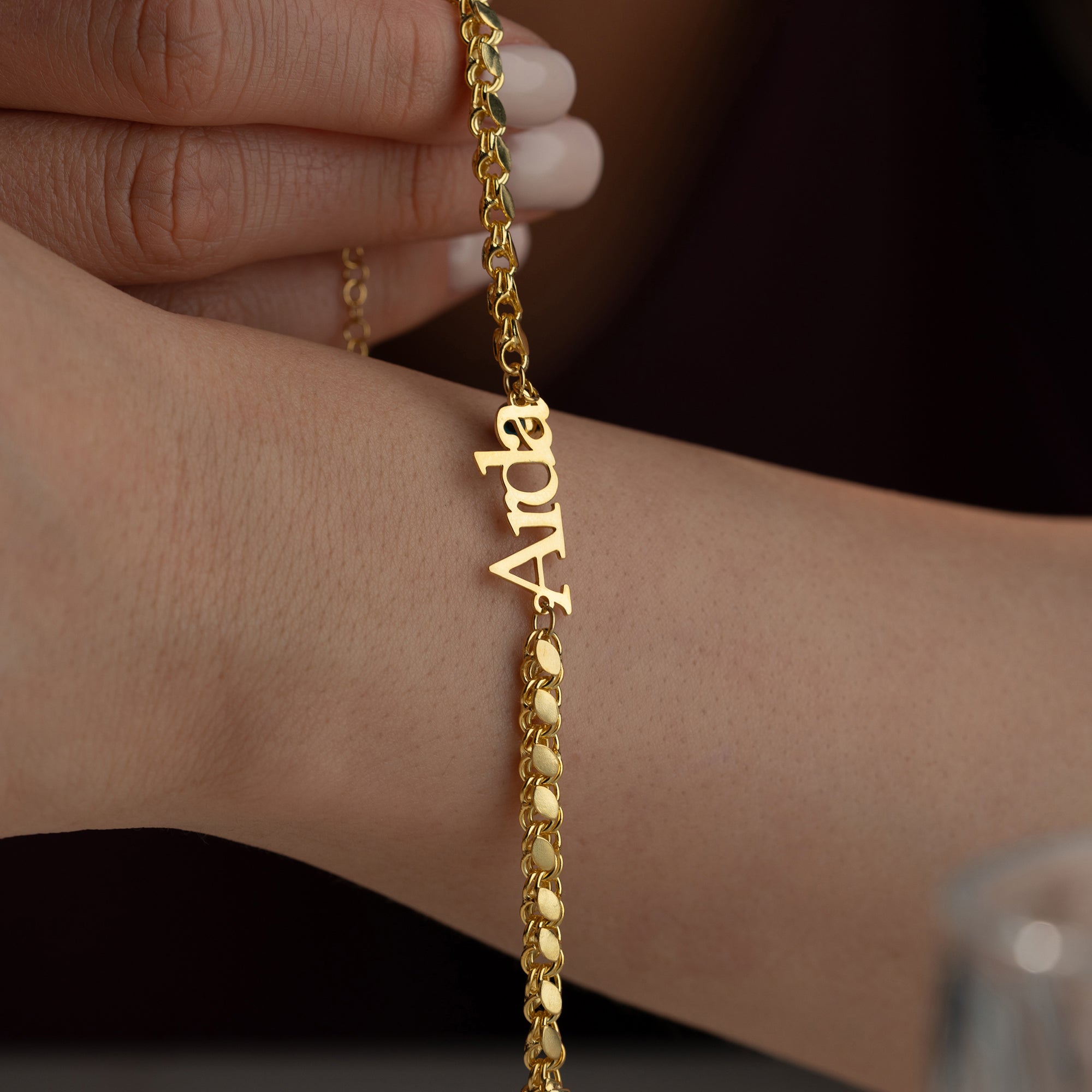 BARLEY BRACELET WITH CUSTOM NAME | 925 SILVER