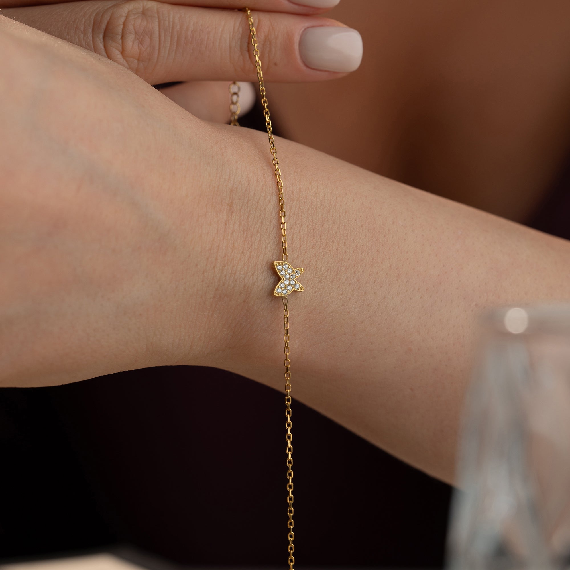 MINIMAL BUTTERFLY BRACELET | 925 SILVER