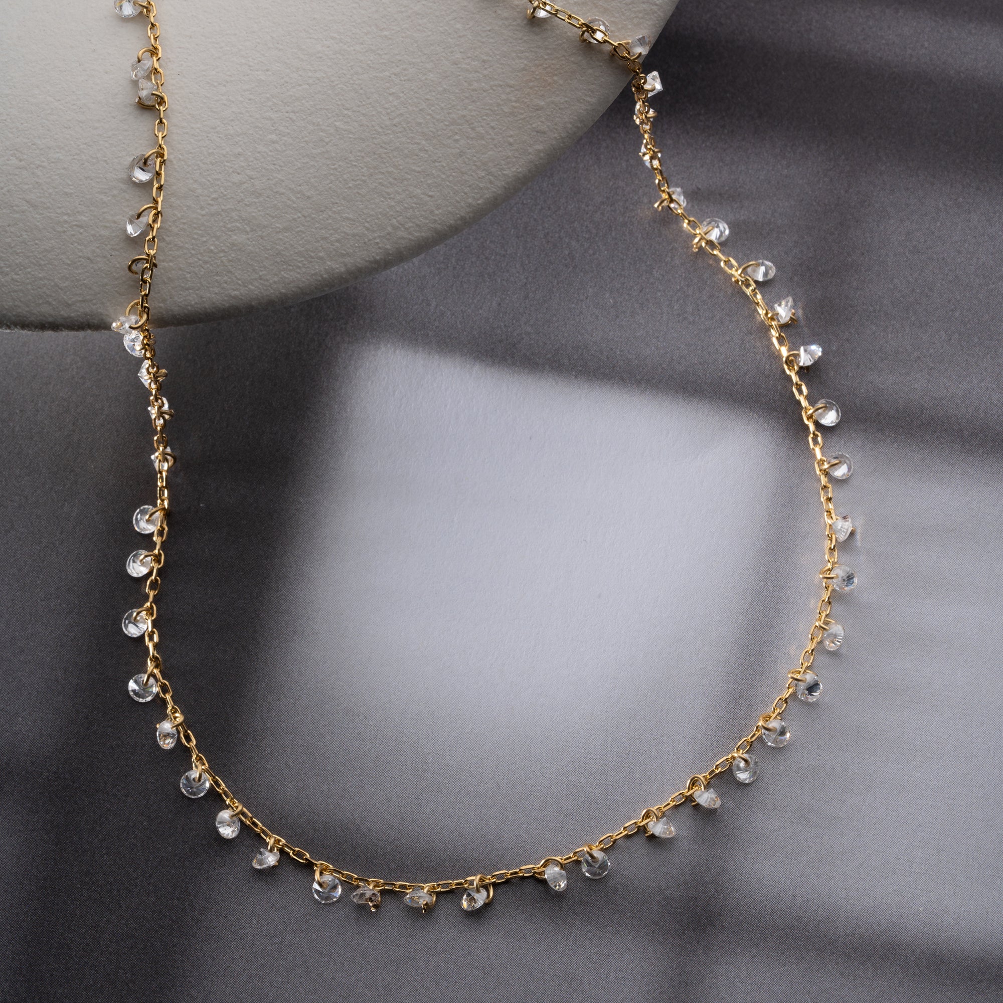 HALSKETTE MIT STEINANHANGER| 925 SILBER