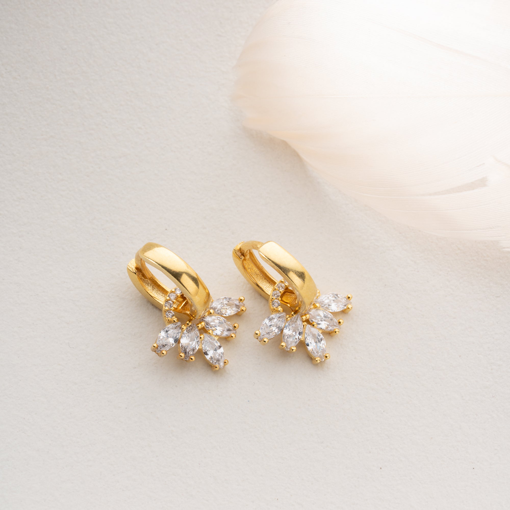 TRENDIGE BAGUETTE OHRRINGE | 925 SILBER