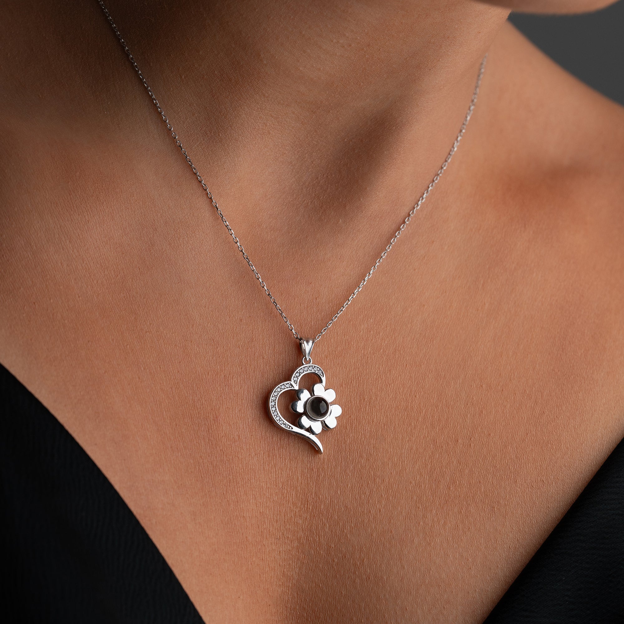 LIEBESBLÜTE HALSKETTE | 925 SILBER