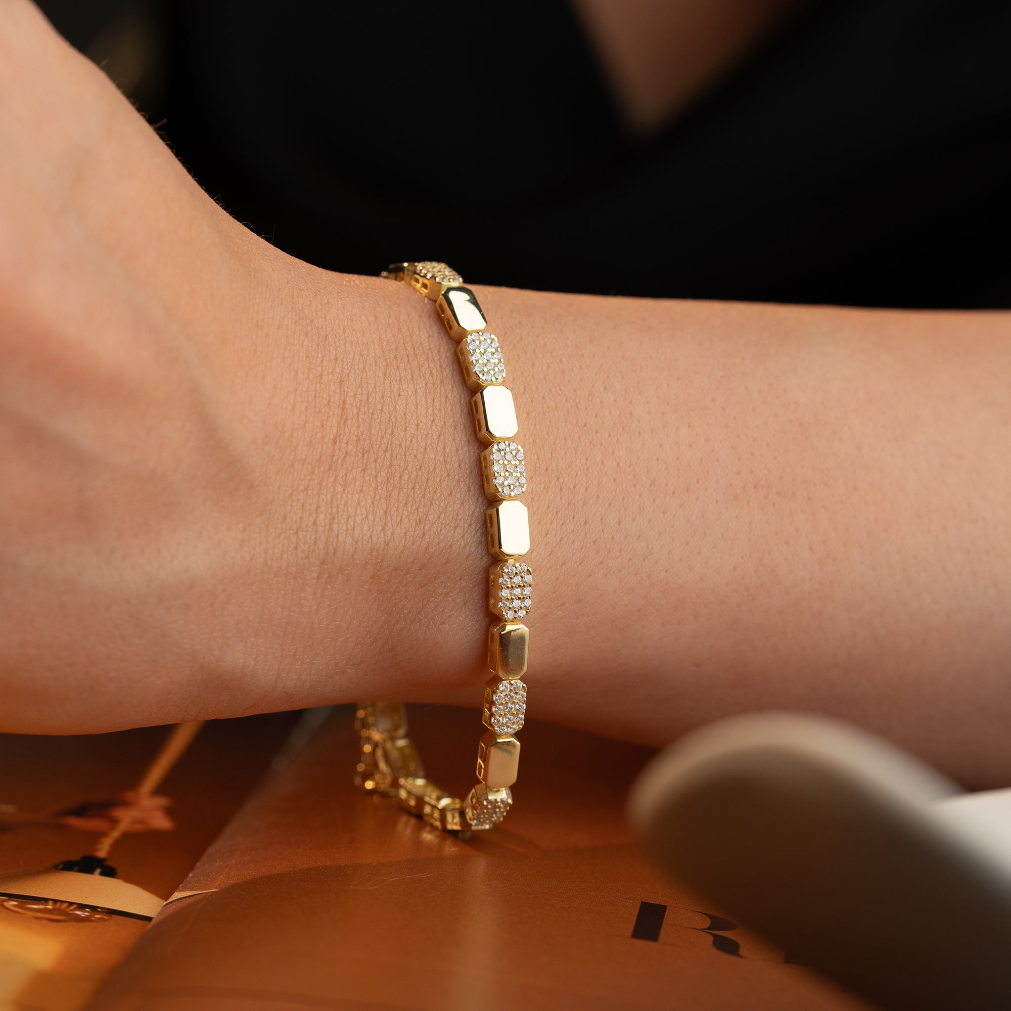 WELLE ARMREIFE | 925 SILBER