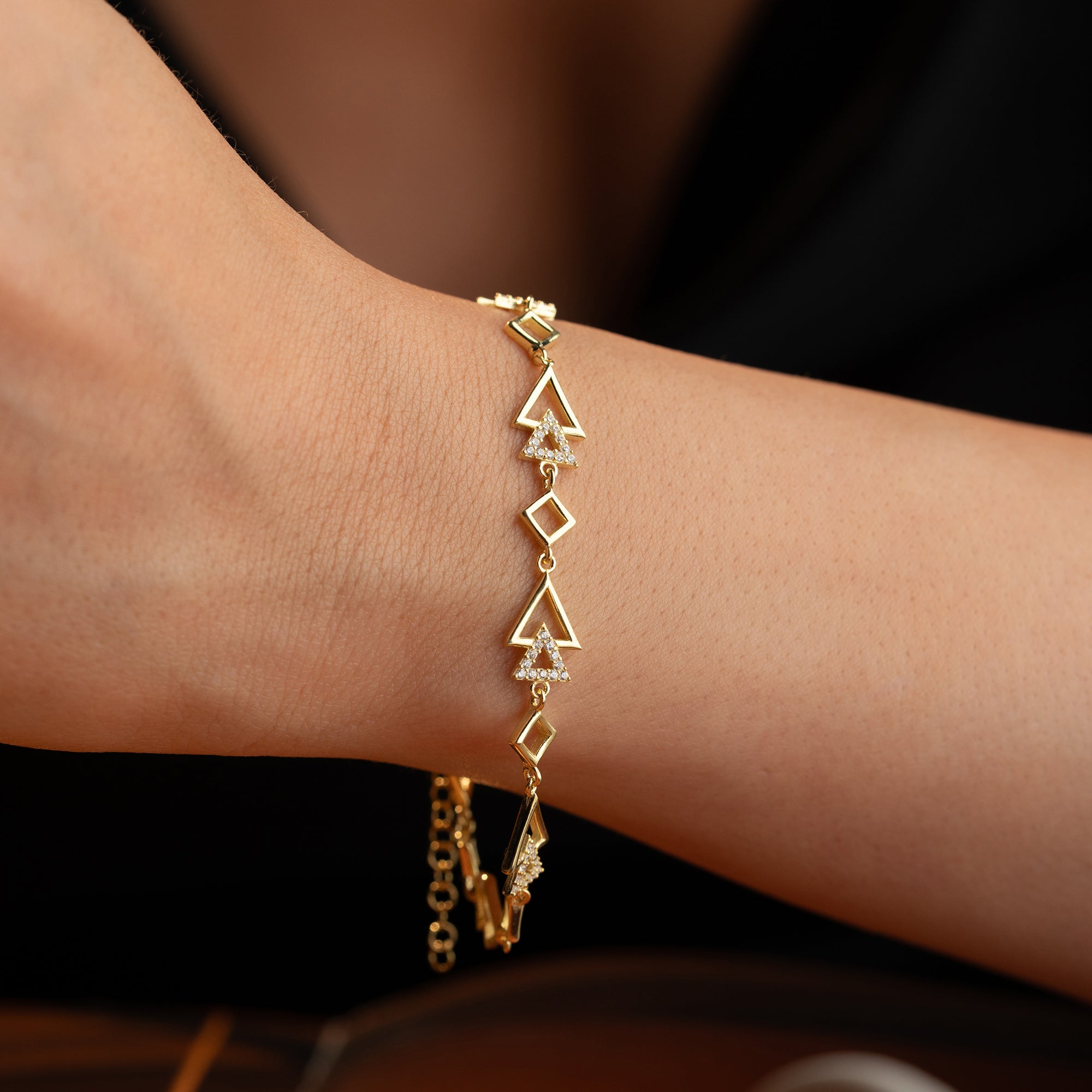 DREIECK ARMREIFE | 925 SILBER