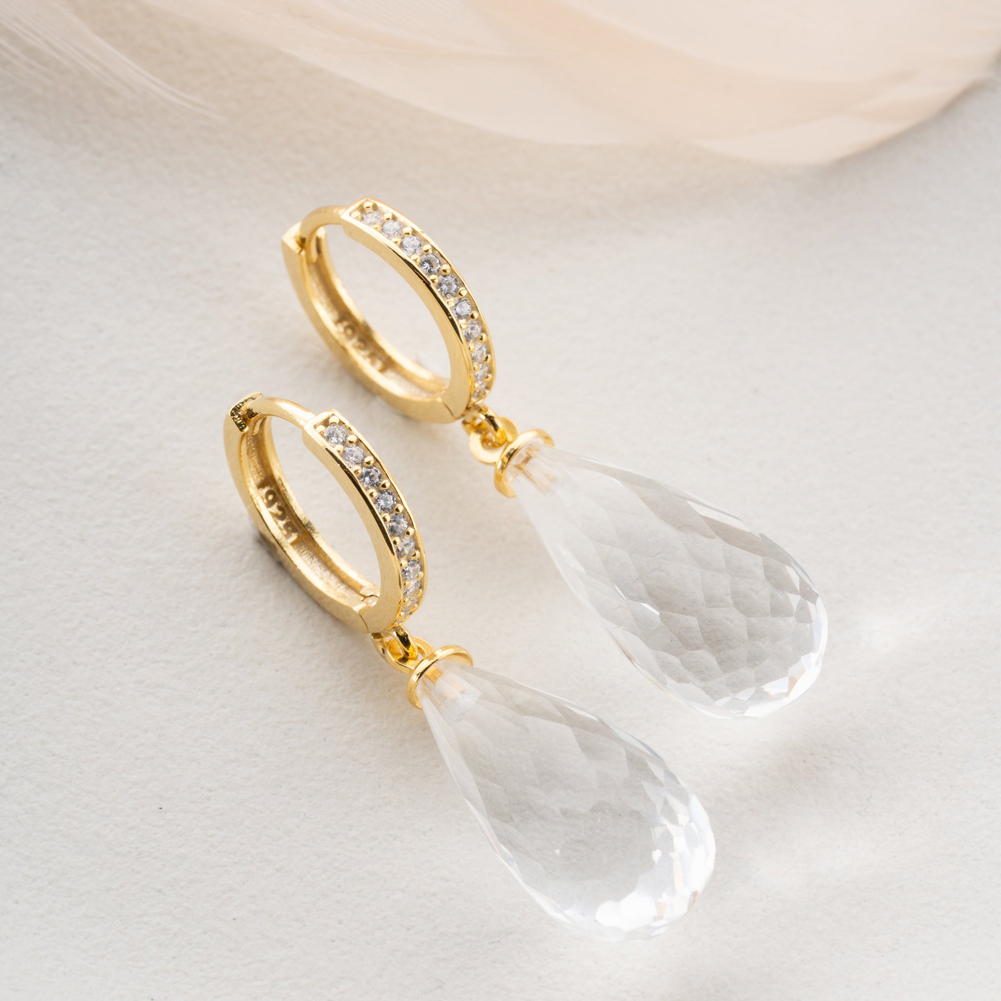 Zirconia Cloverleaf Earrings | 925 Silver