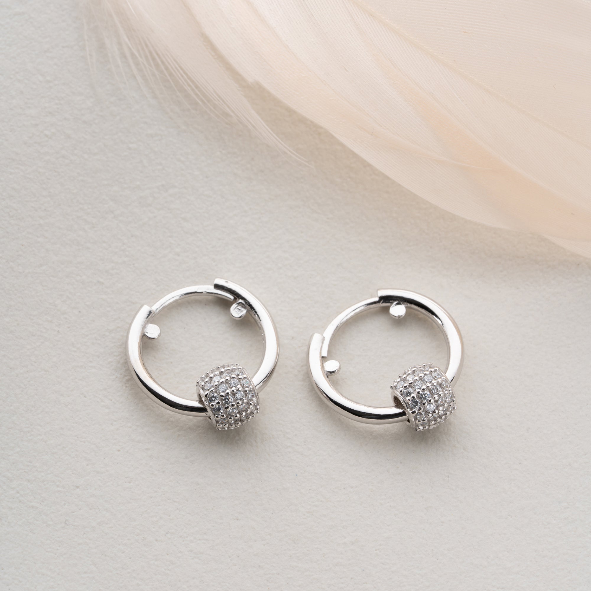 Zirconia Cloverleaf Earrings | 925 Silver