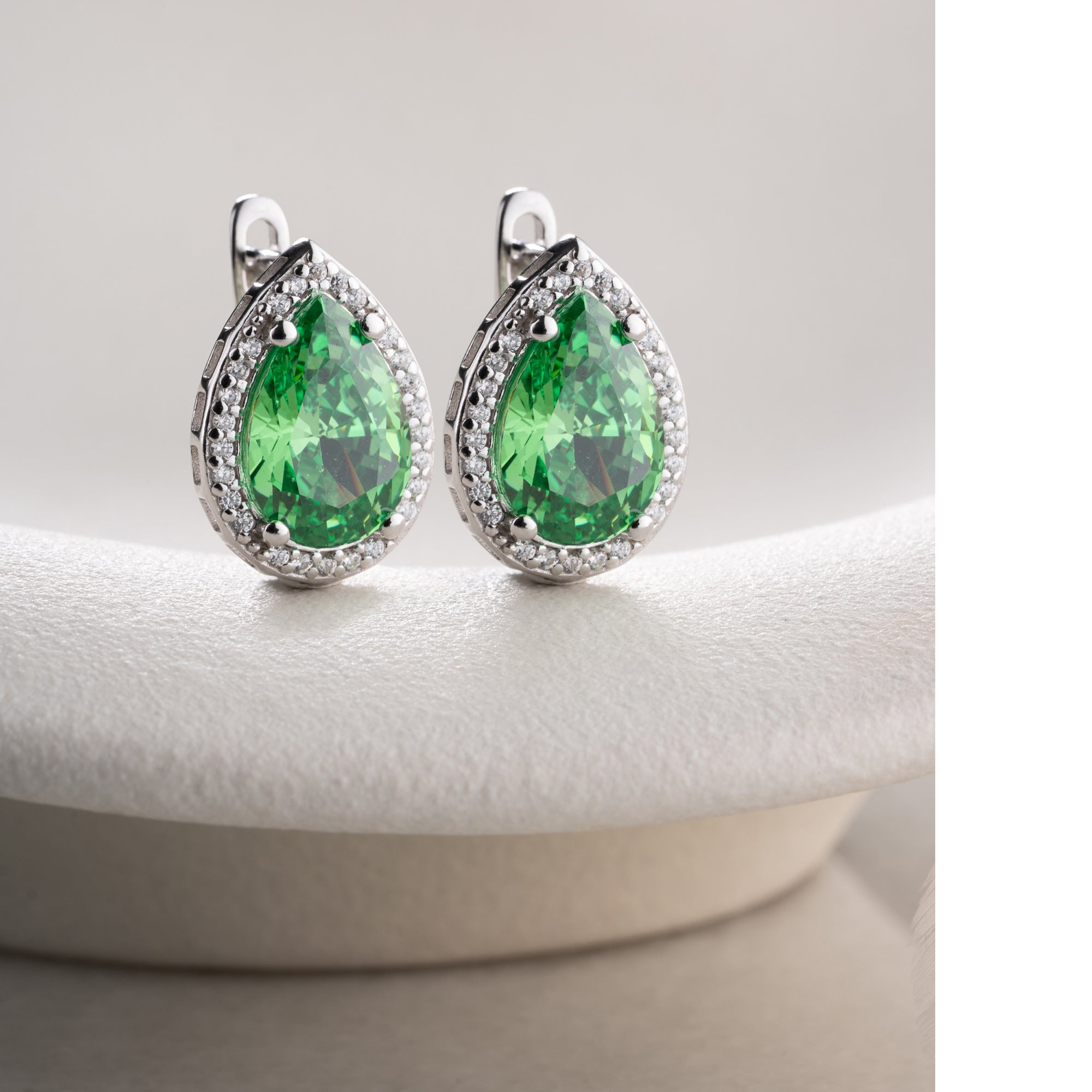 Zirconia Cloverleaf Earrings | 925 Silver