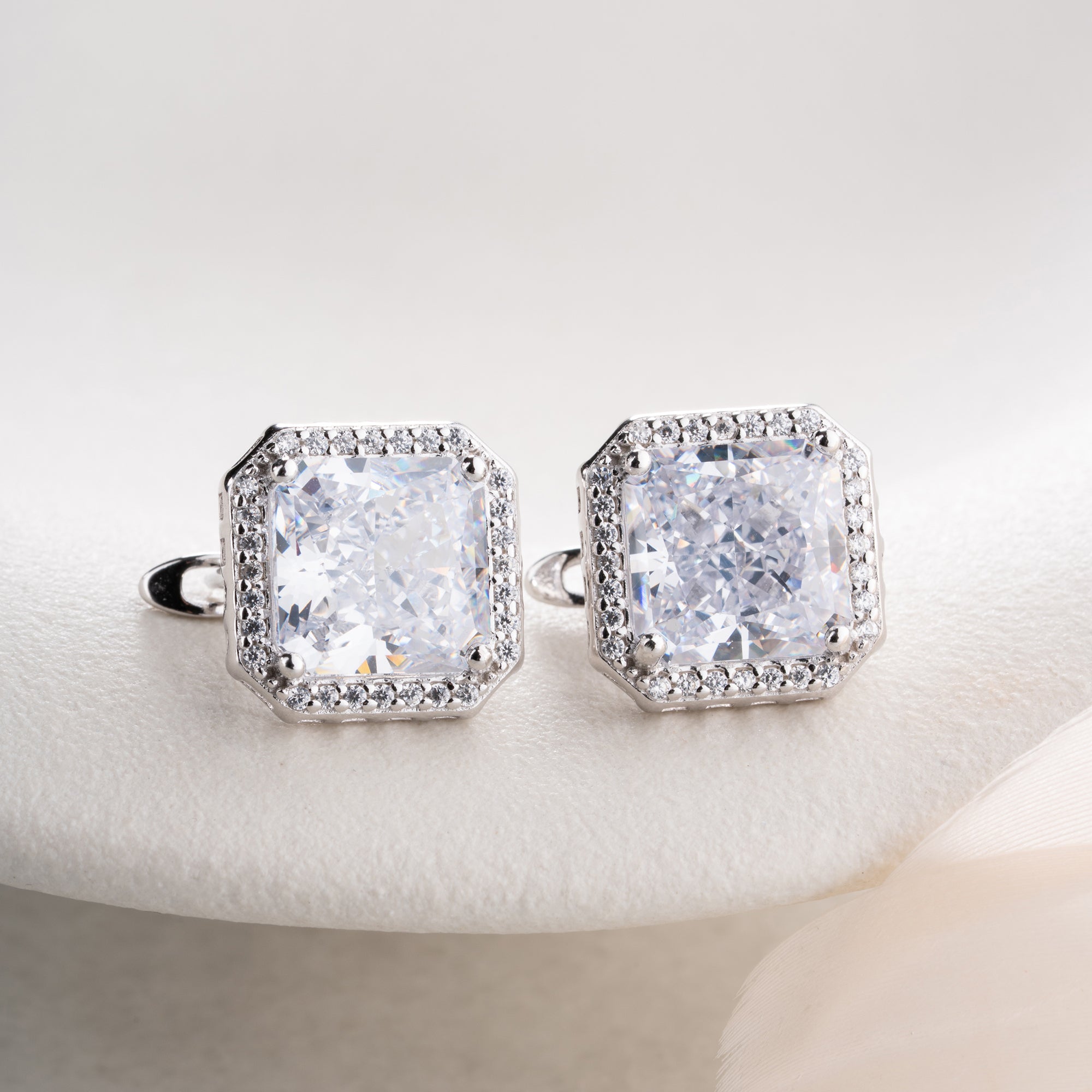 Zirconia Cloverleaf Earrings | 925 Silver