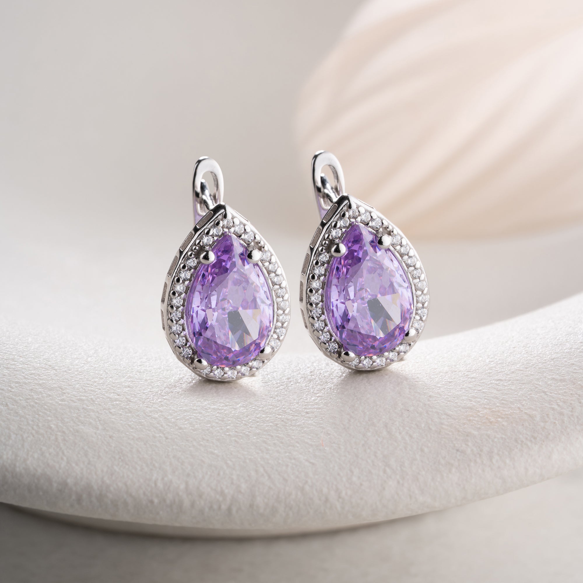 Zirconia Cloverleaf Earrings | 925 Silver