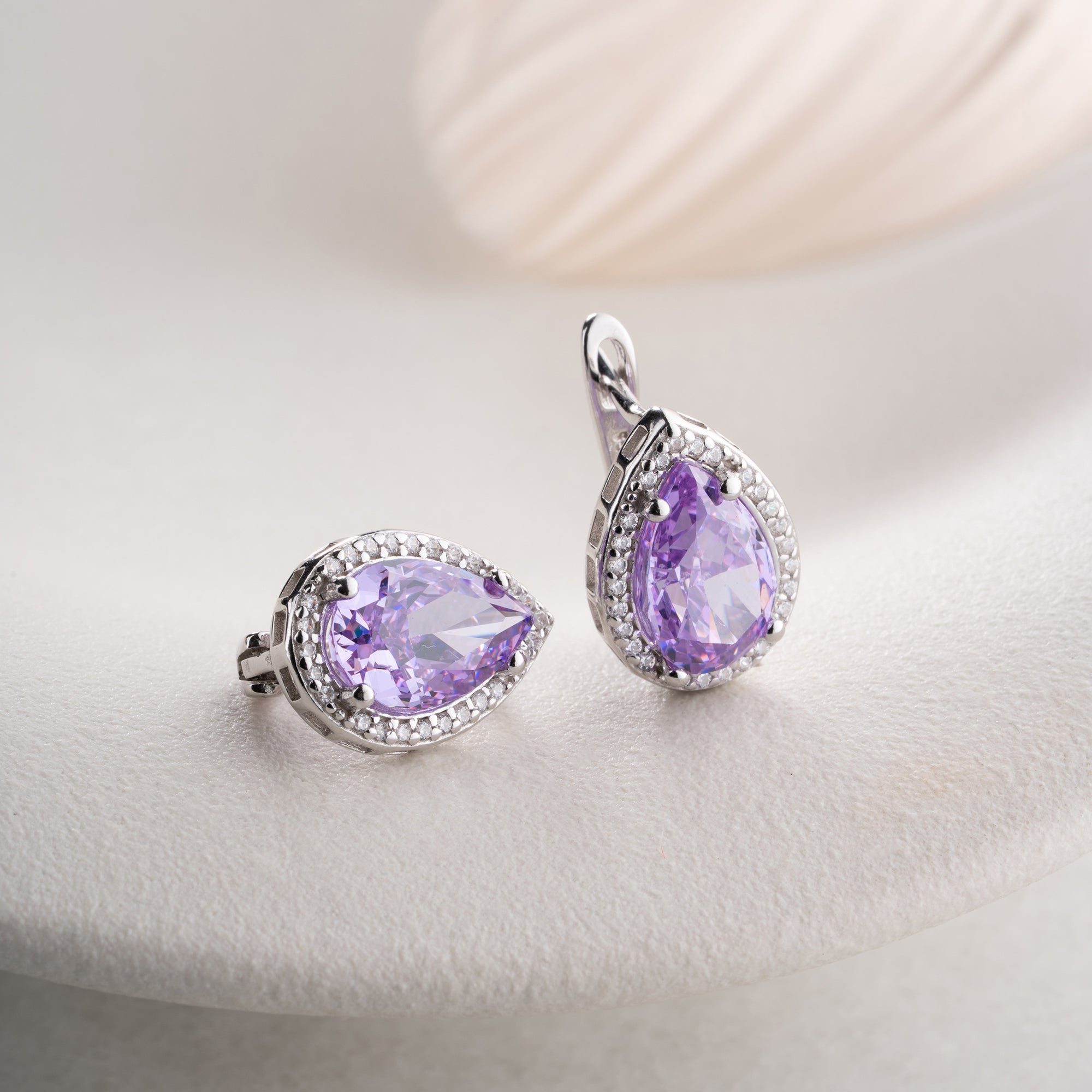 Zirconia Cloverleaf Earrings | 925 Silver