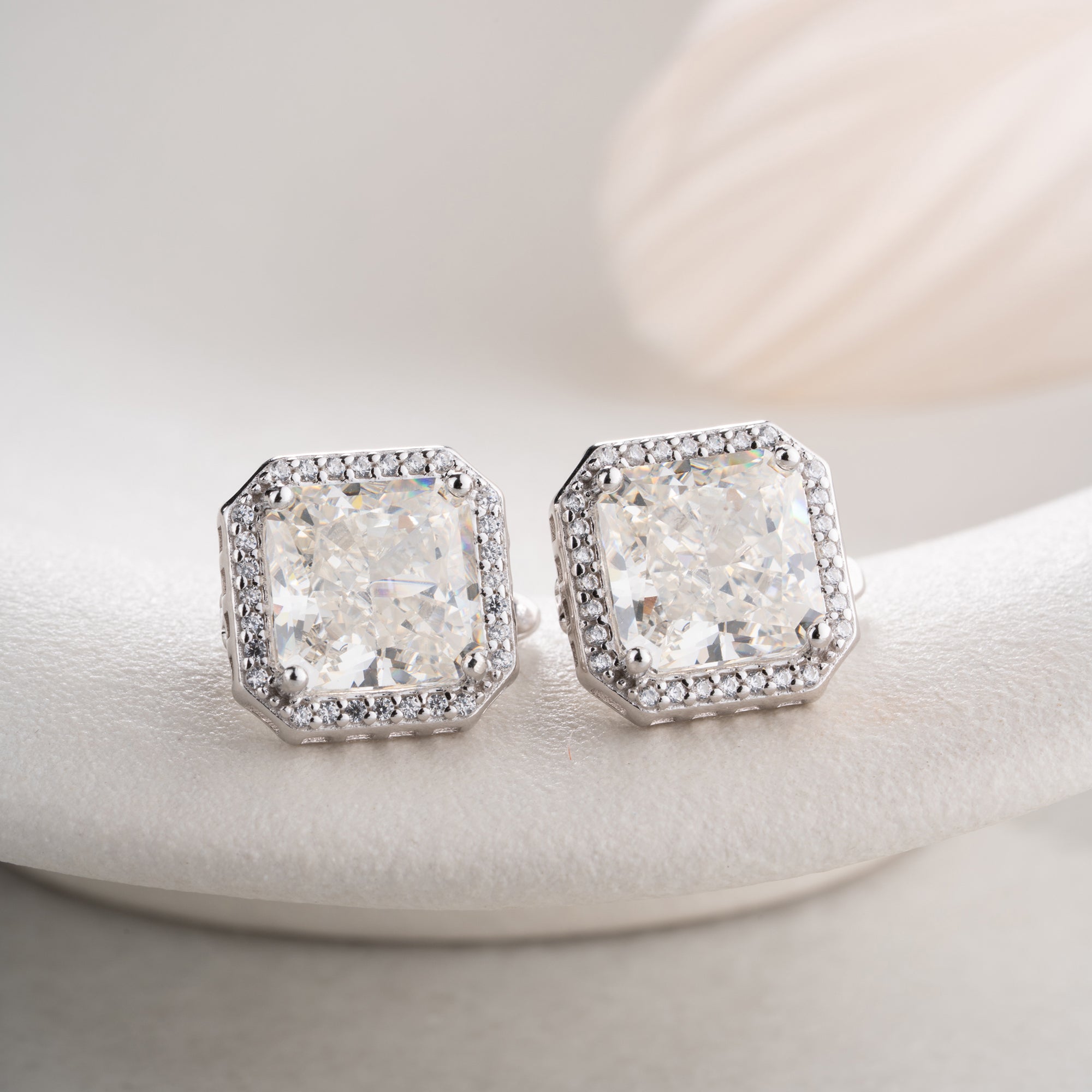 Zirconia Cloverleaf Earrings | 925 Silver