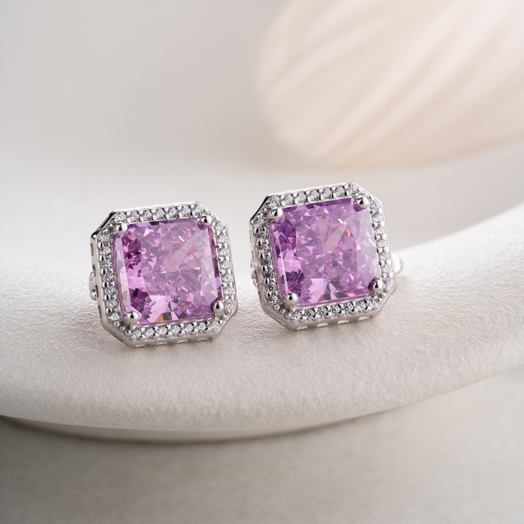 Zirconia Cloverleaf Earrings | 925 Silver