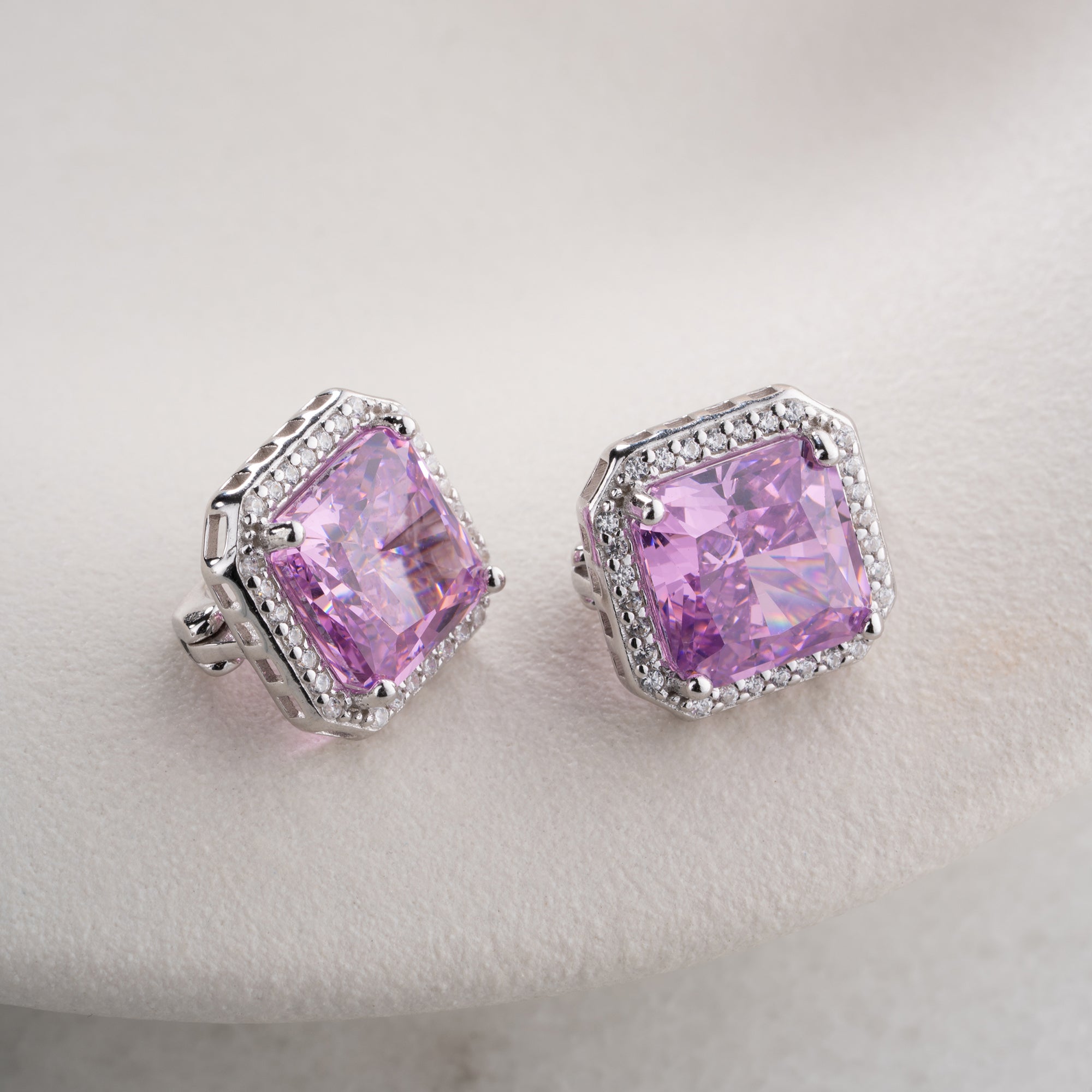 Zirconia Cloverleaf Earrings | 925 Silver