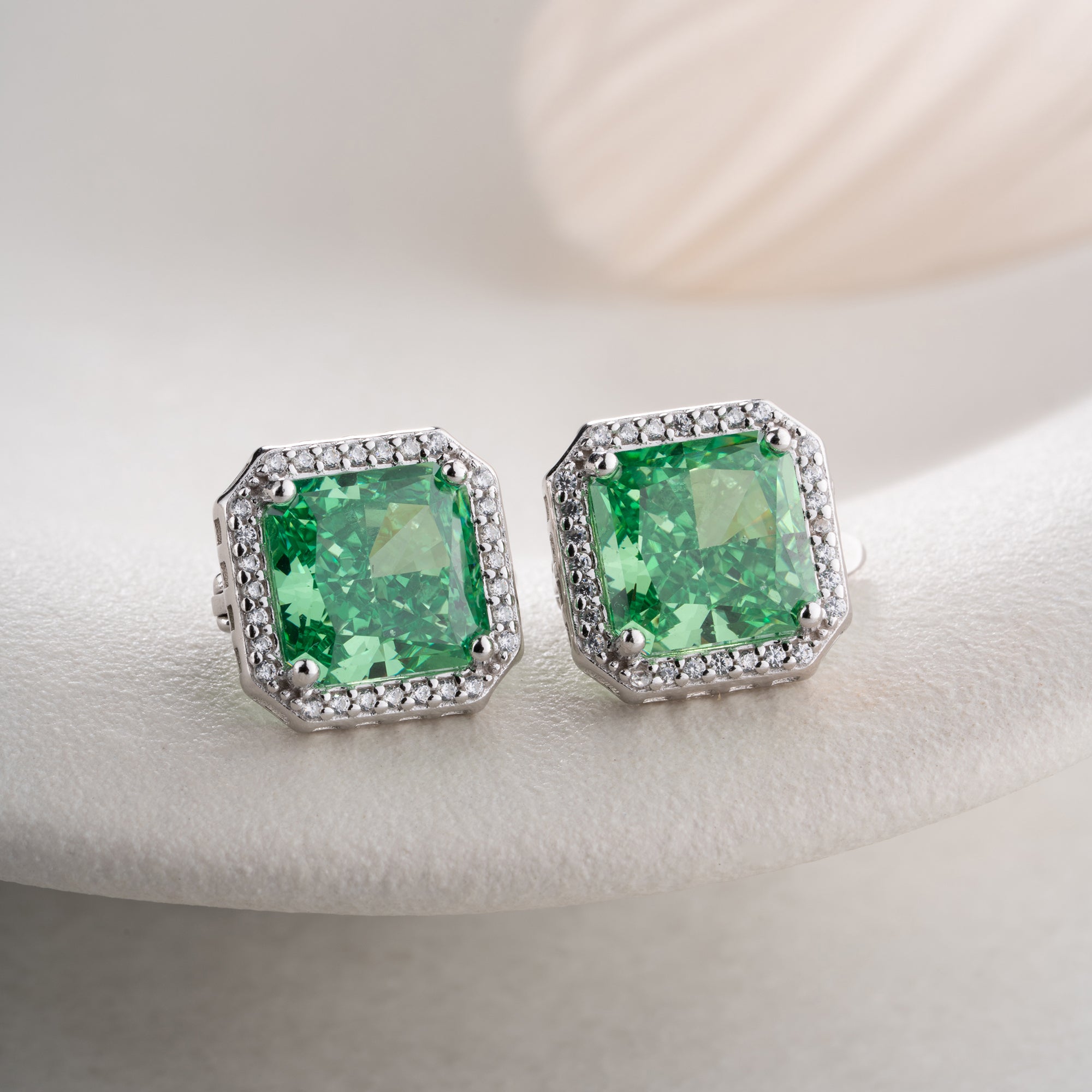 Zirconia Cloverleaf Earrings | 925 Silver