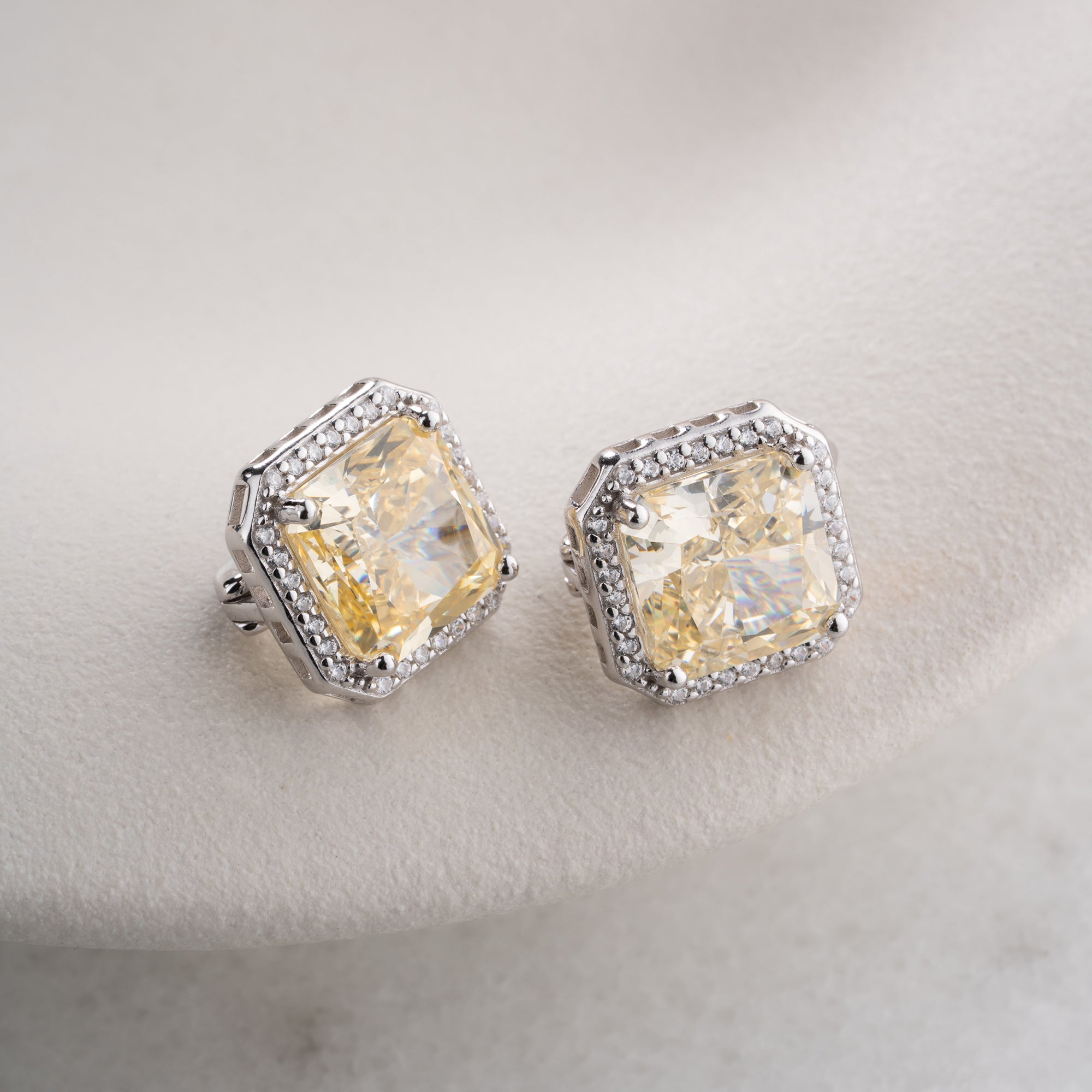 Zirconia Cloverleaf Earrings | 925 Silver