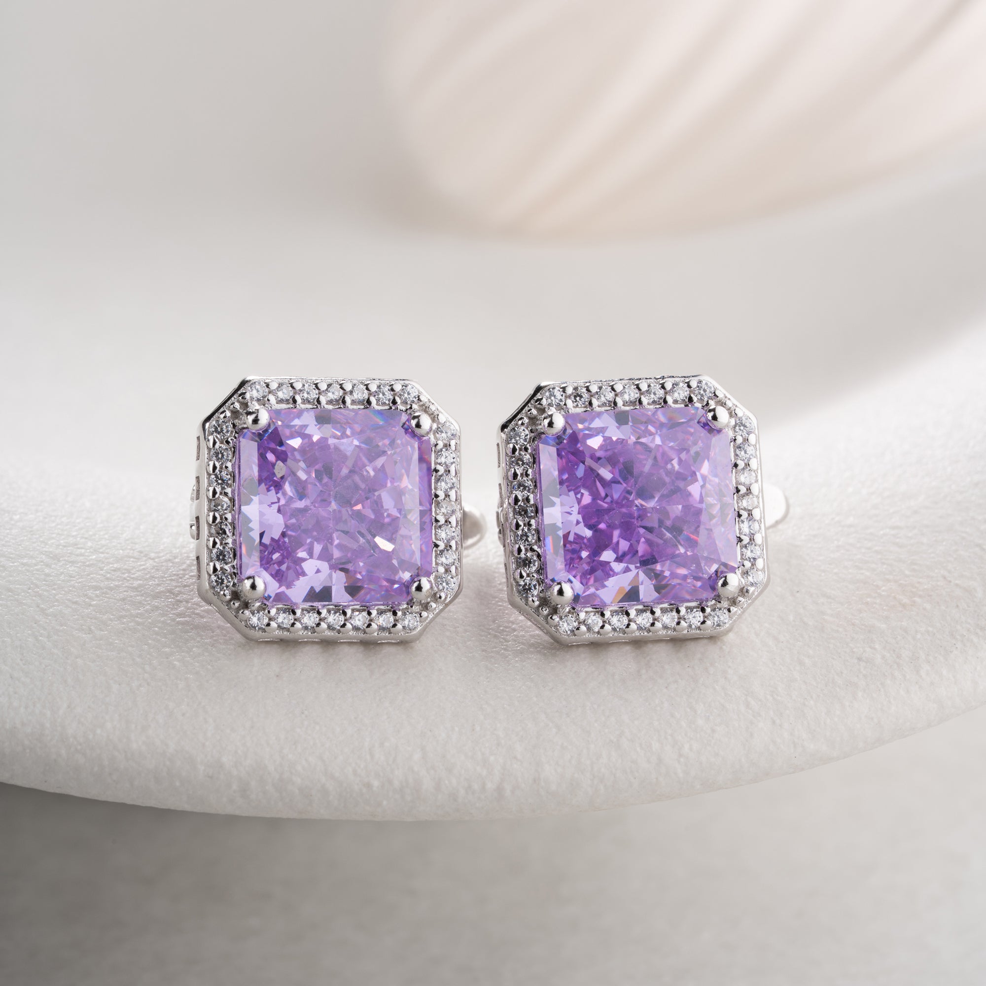 Zirconia Cloverleaf Earrings | 925 Silver
