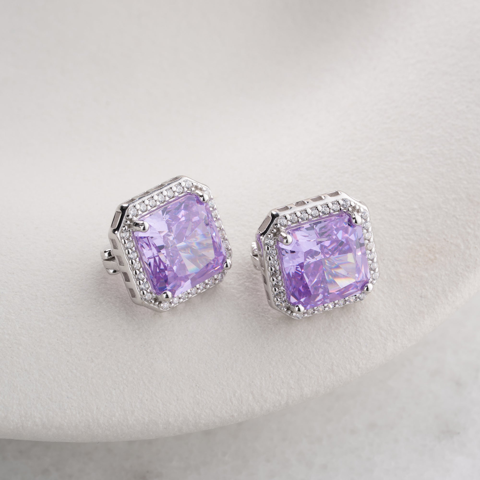Zirconia Cloverleaf Earrings | 925 Silver