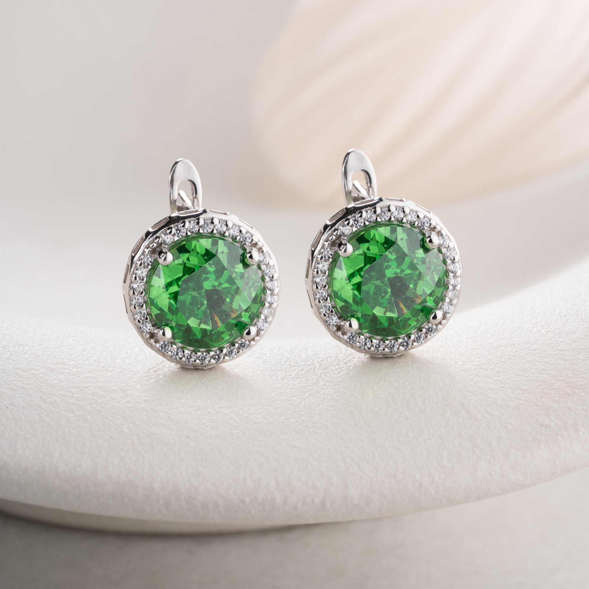 Zirconia Cloverleaf Earrings | 925 Silver