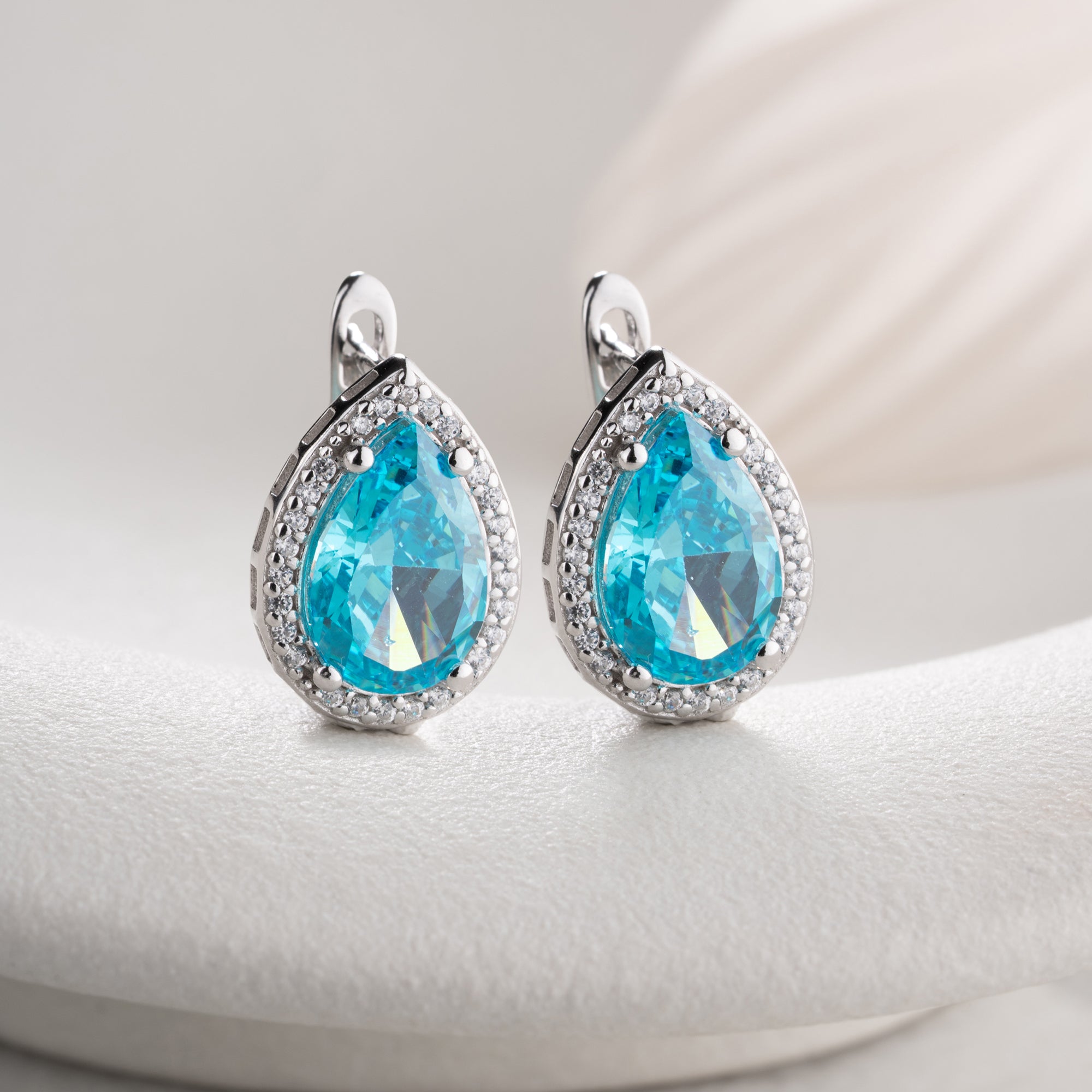 Zirconia Cloverleaf Earrings | 925 Silver