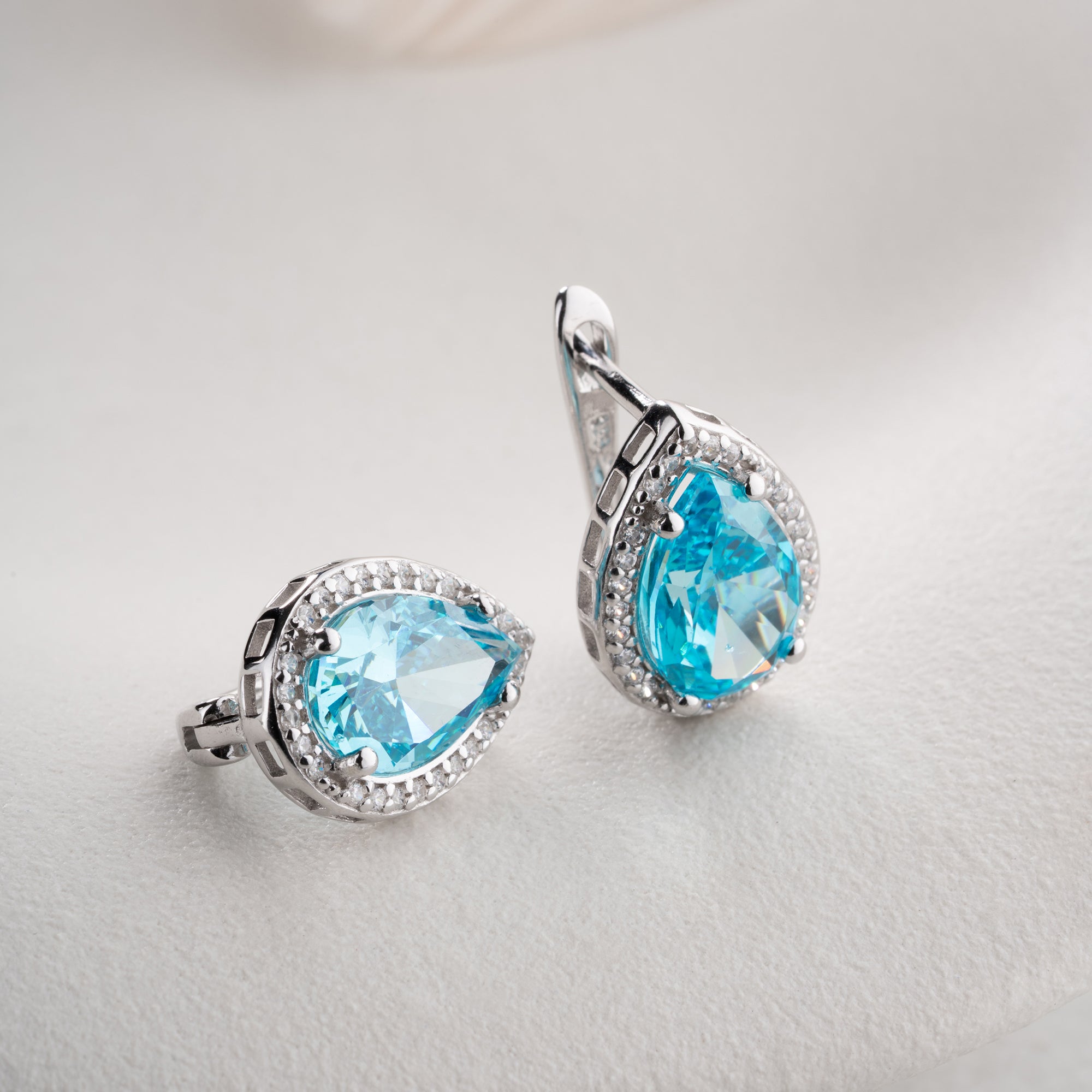 Zirconia Cloverleaf Earrings | 925 Silver