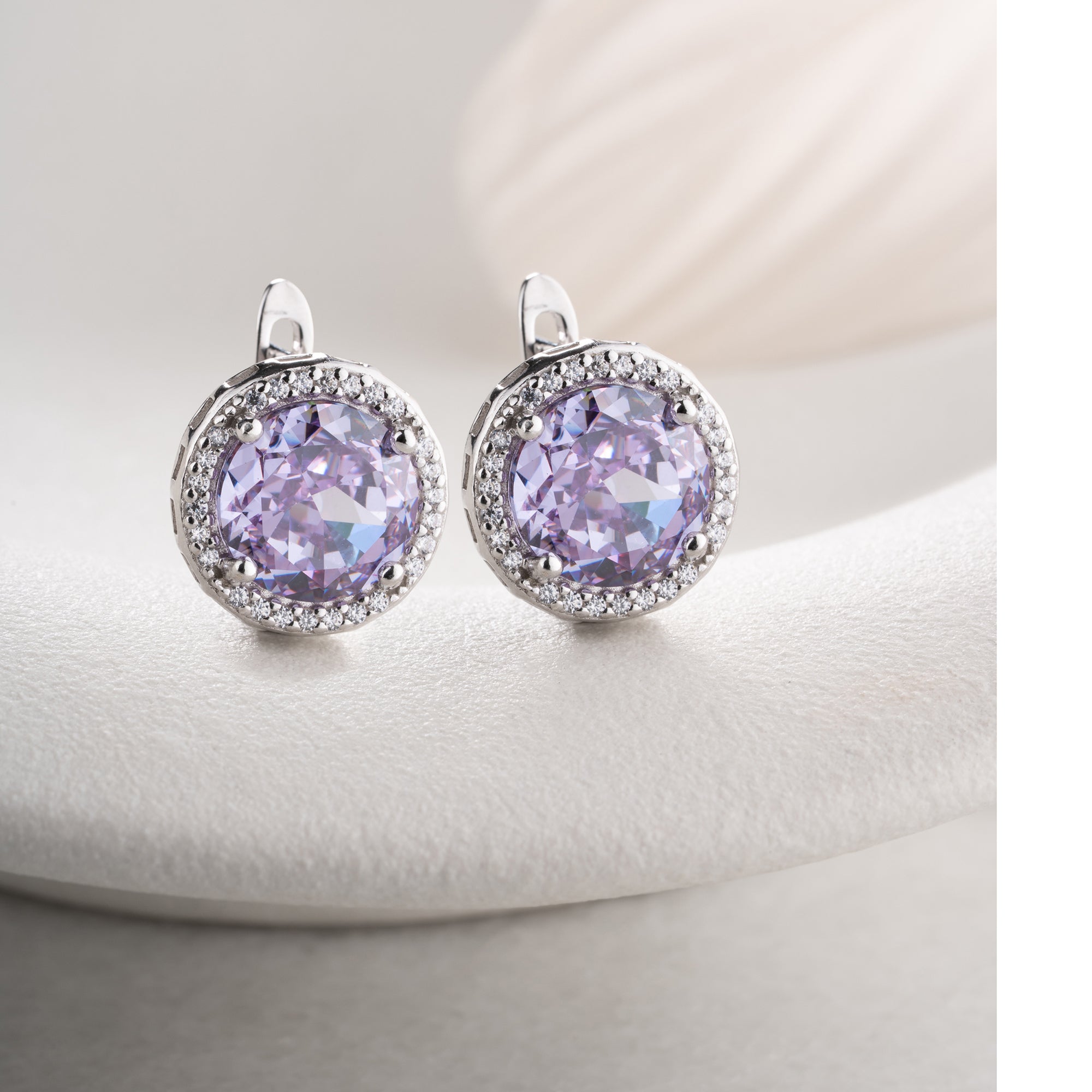 Zirconia Cloverleaf Earrings | 925 Silver