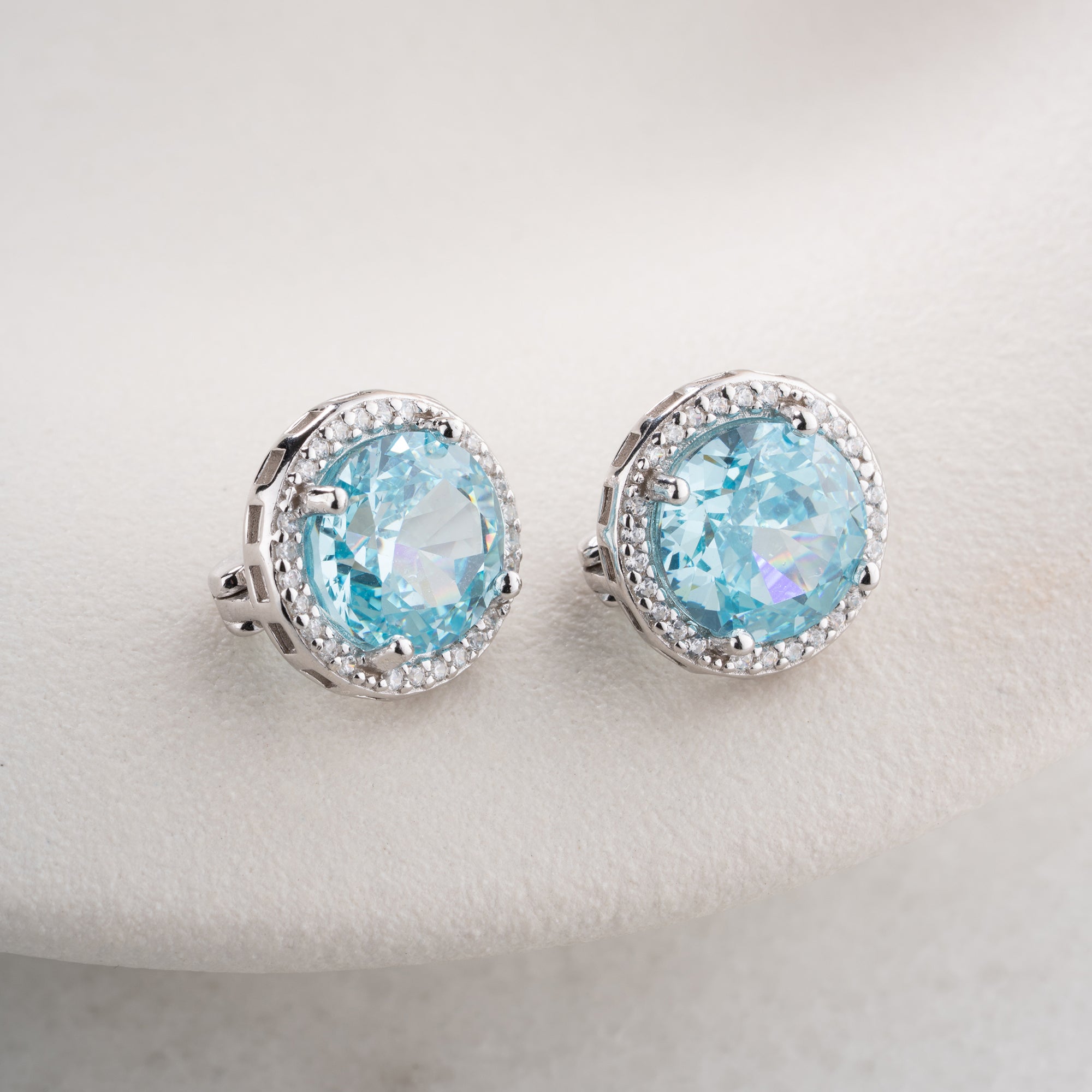 Zirconia Cloverleaf Earrings | 925 Silver