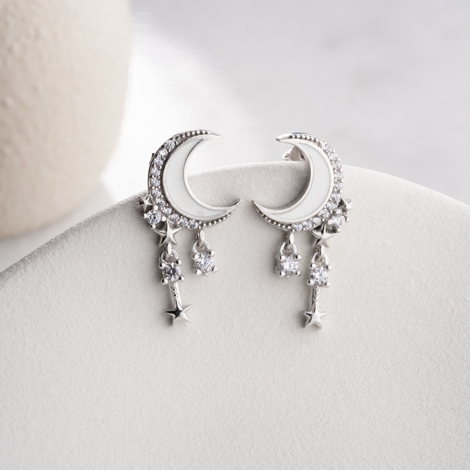 Zirconia Cloverleaf Earrings | 925 Silver