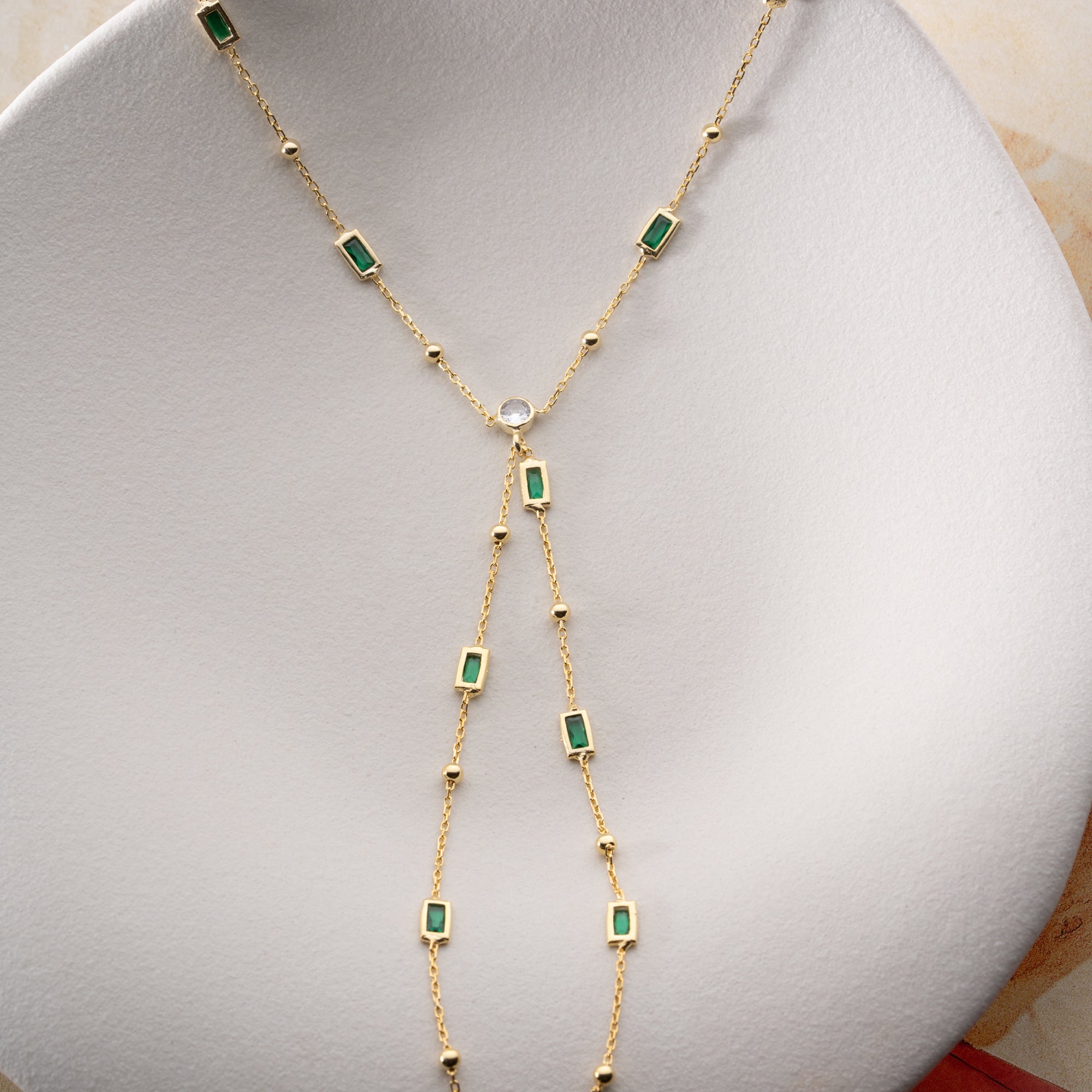 SMARAGD HANDKETTE | 925 SILBER