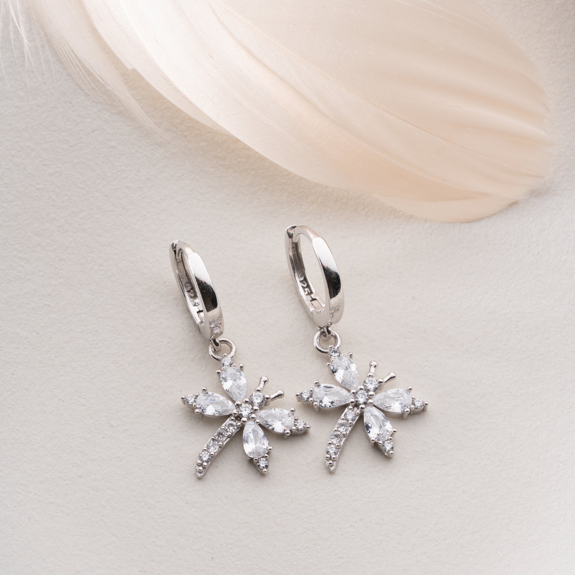 Zirconia Cloverleaf Earrings | 925 Silver
