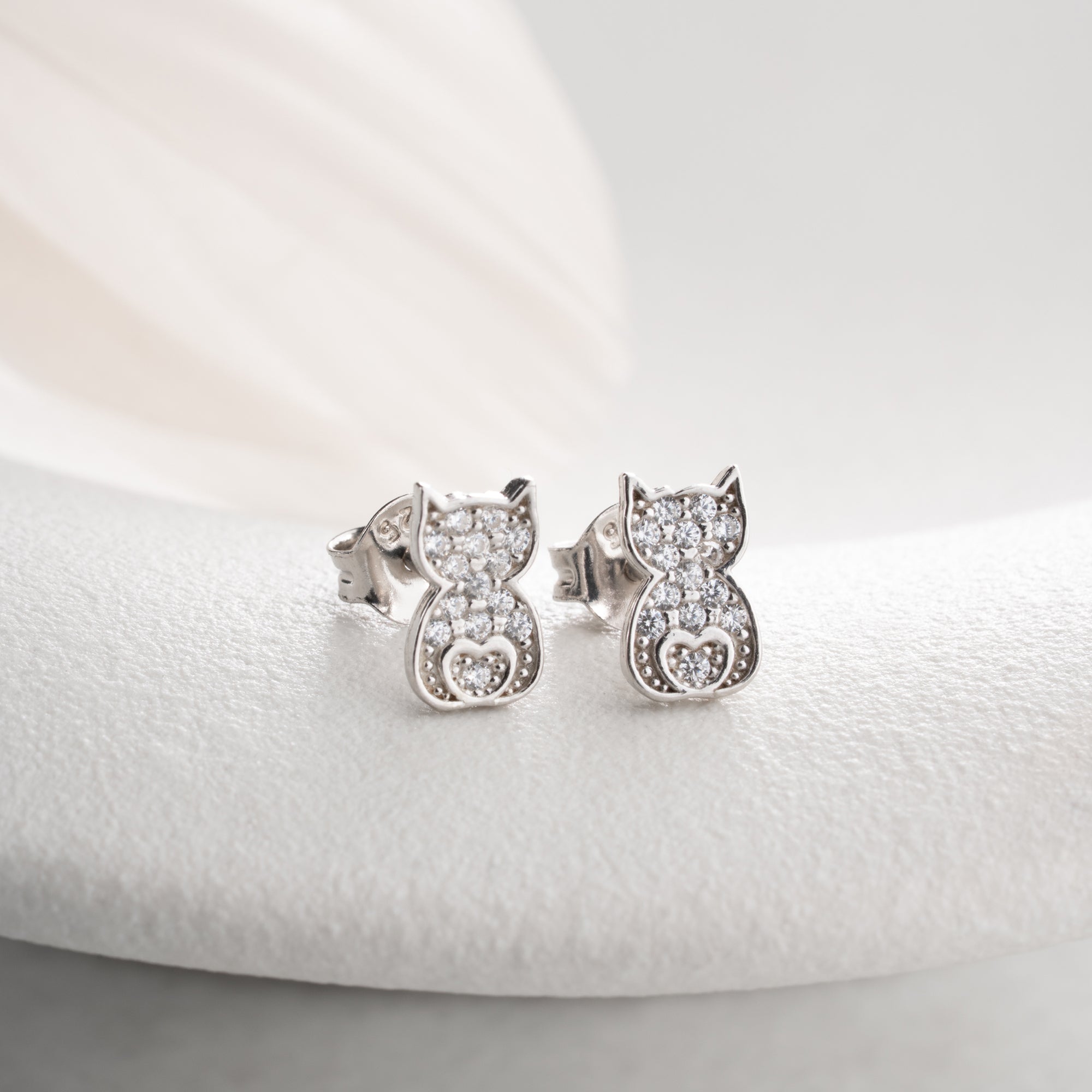 Zirconia Cloverleaf Earrings | 925 Silver