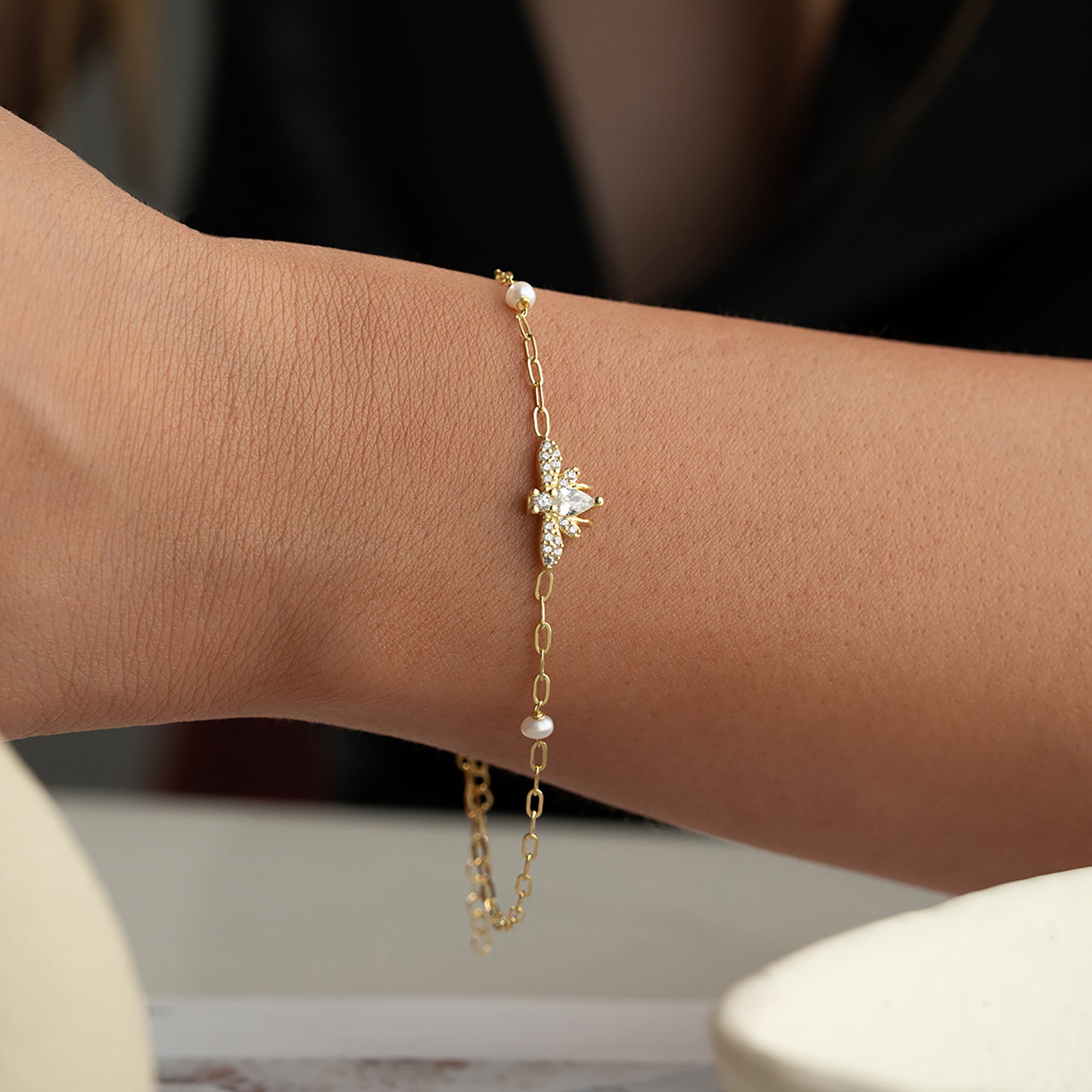 PEARL MIA ARMBAND | 925 SILBER