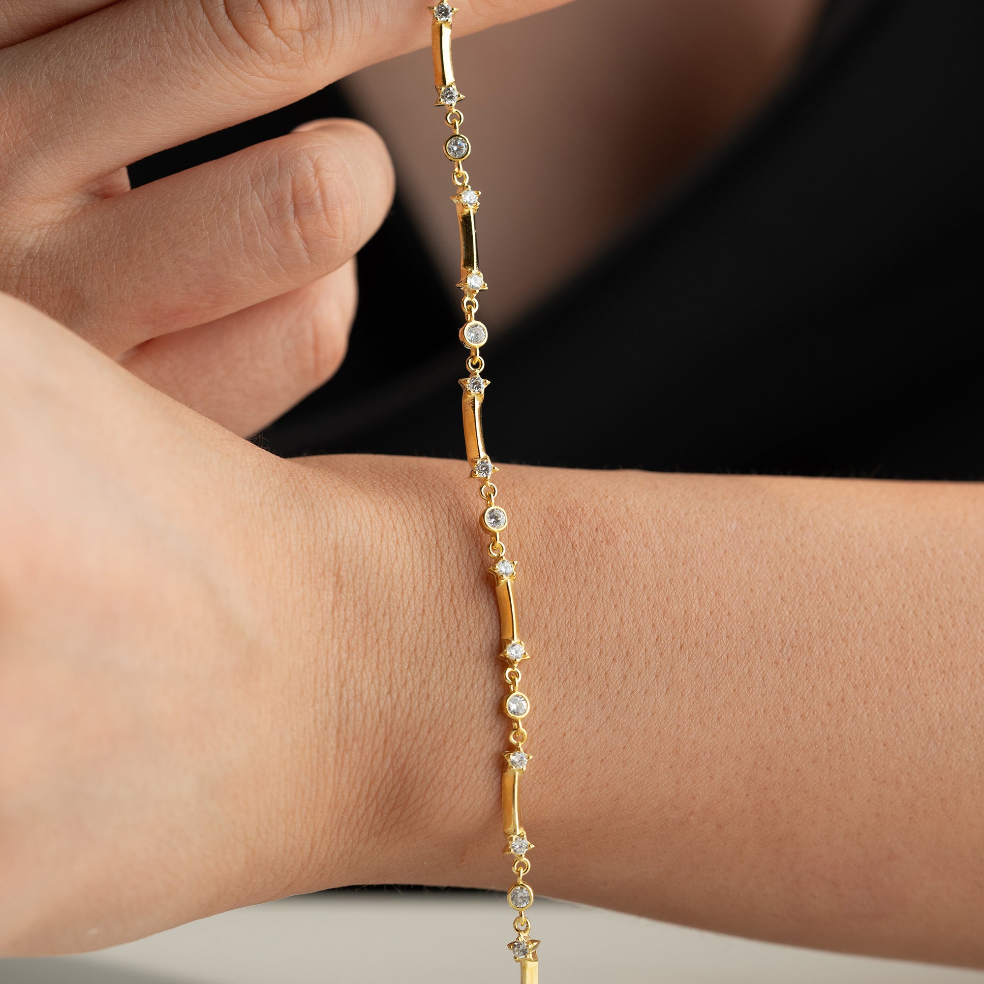 MULTI STERN ARMBAND | 925 SILBER