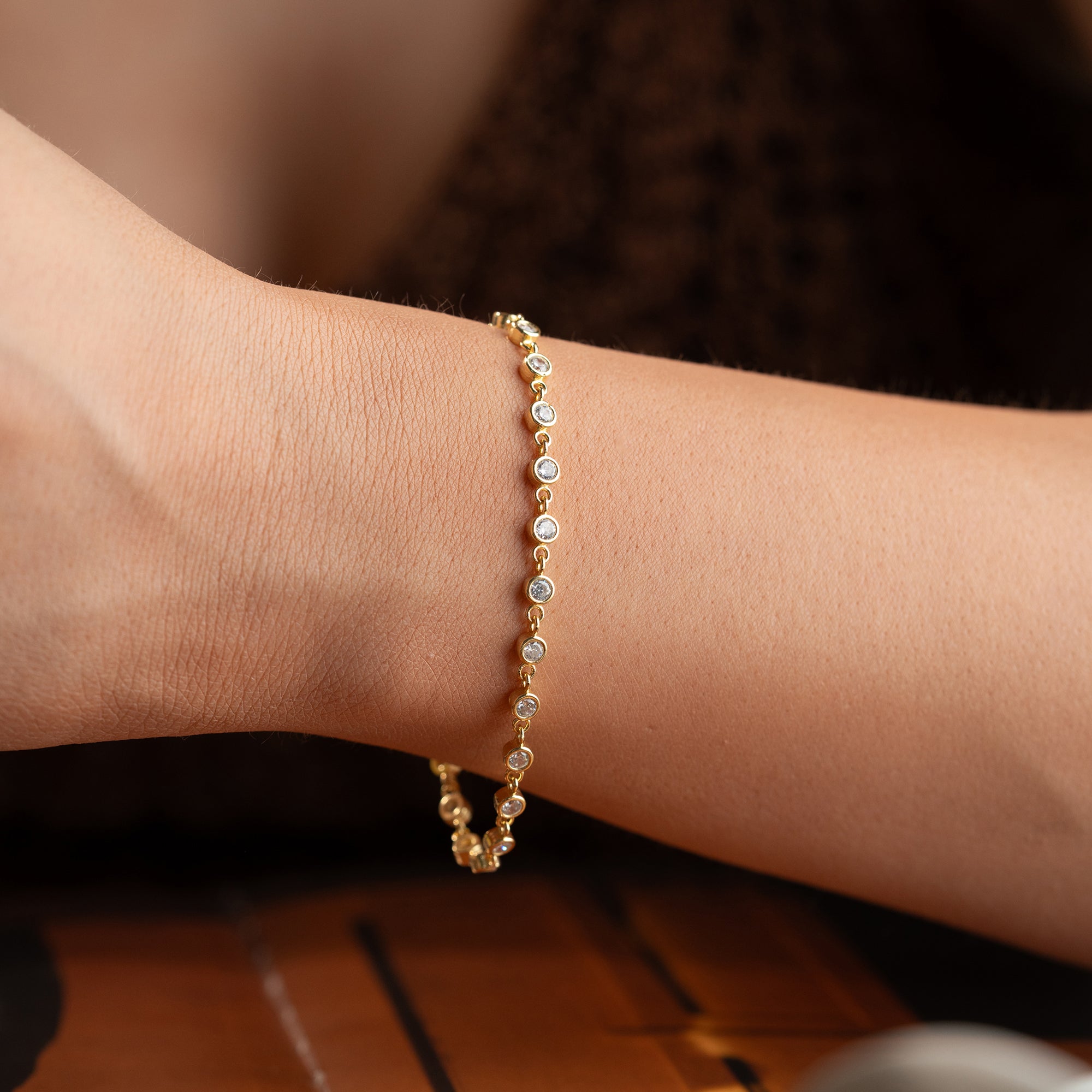 ZIRKONIA BIG ARMKETTE | 925 SILBER