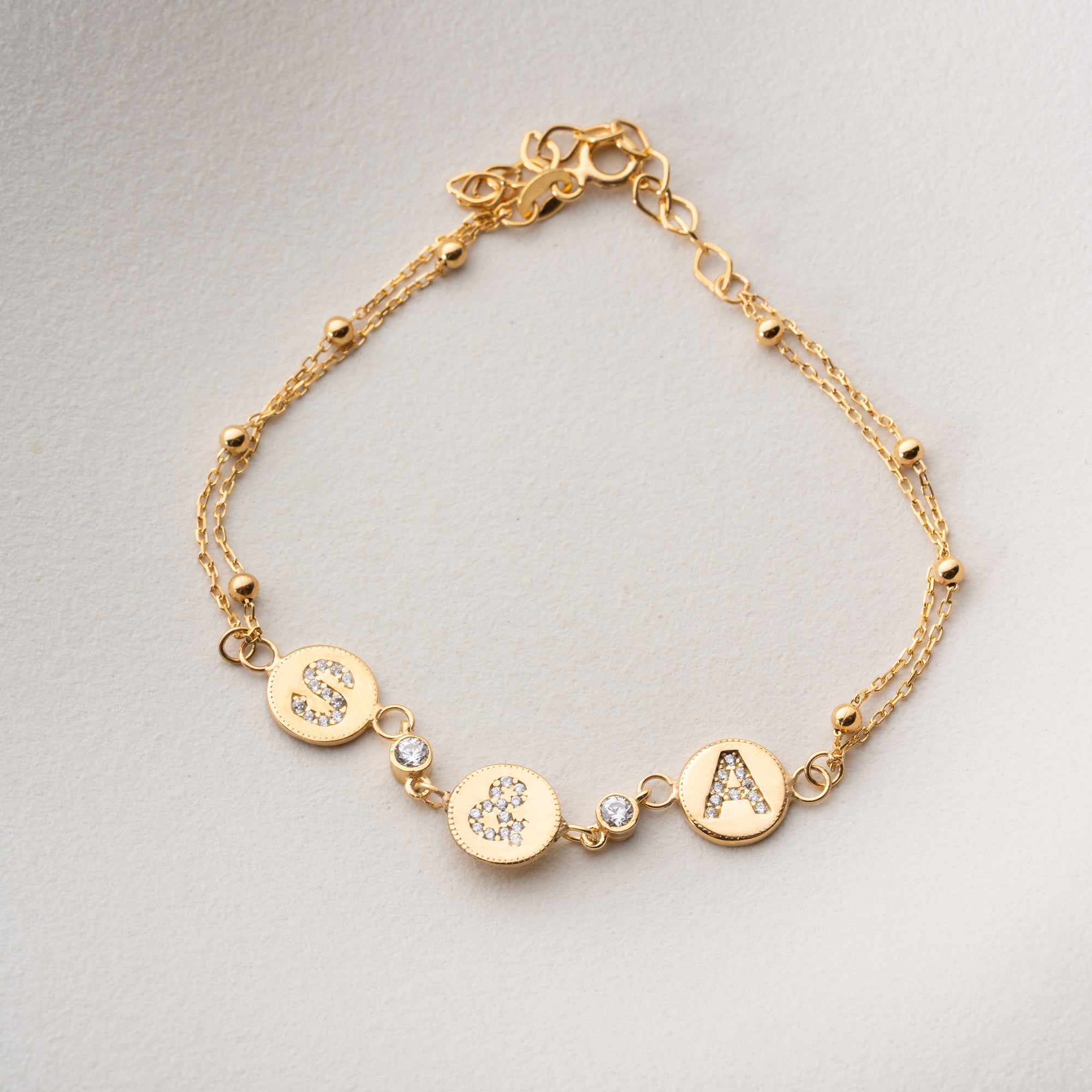 LETTER & LETTER ARMKETTE | 925 SILBER