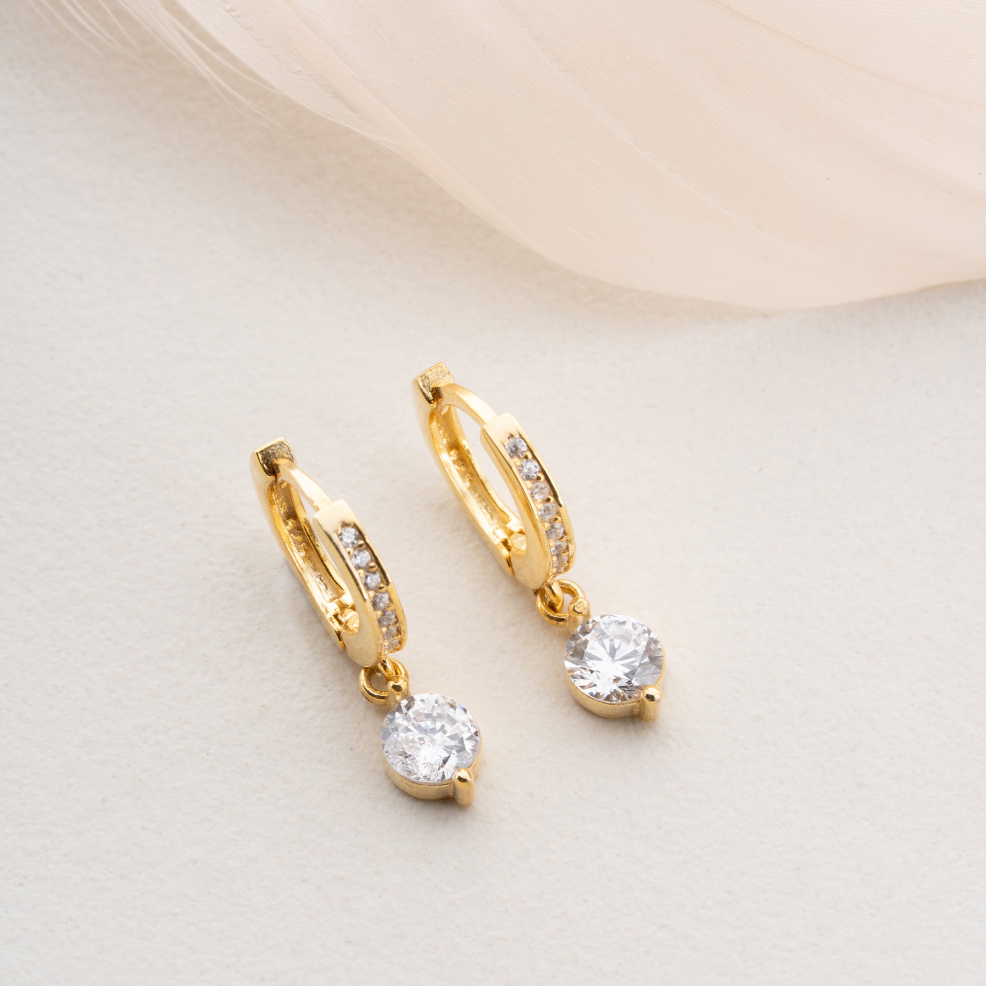 Zirconia Cloverleaf Earrings | 925 Silver