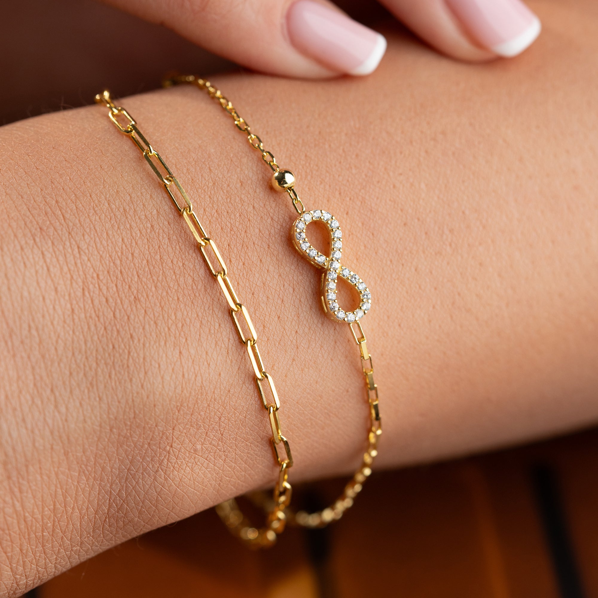 DUO INFINITY ARMKETTE | 925 SILBER