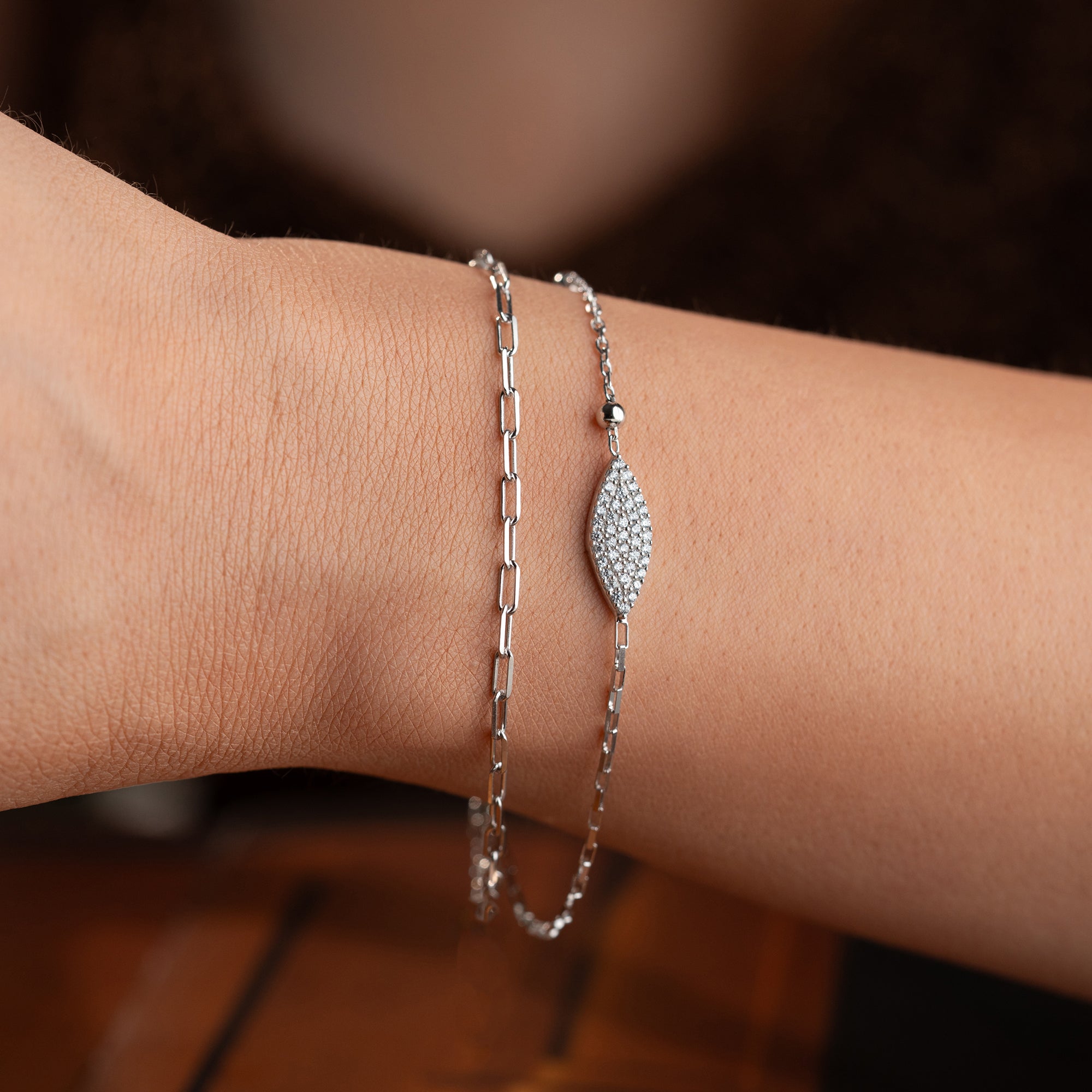DUO ELIPS ARMKETTE | 925 SILBER