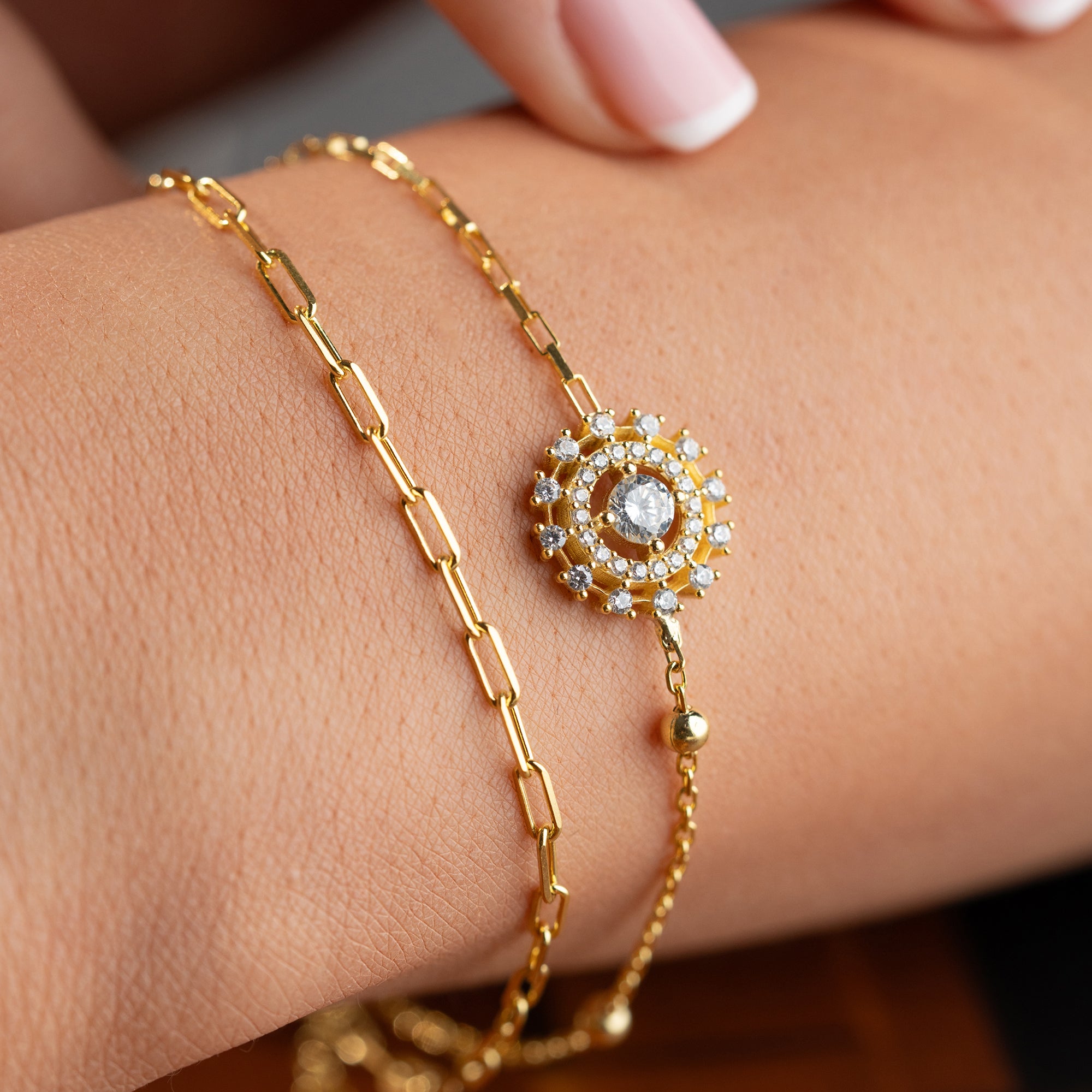 DUO SOLENE ARMKETTE | 925 SILBER