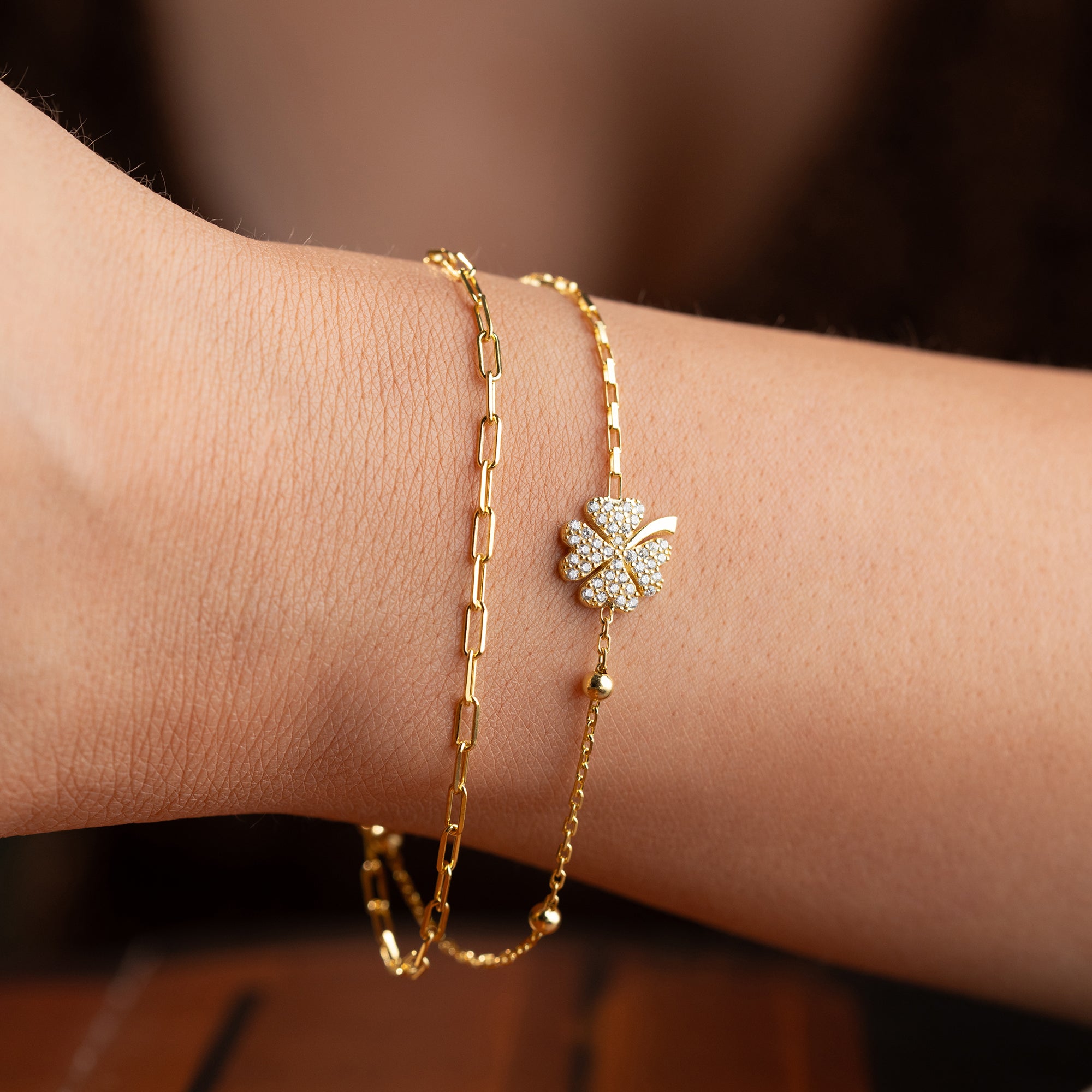 DUO KLEE ARMKETTE | 925 SILBER