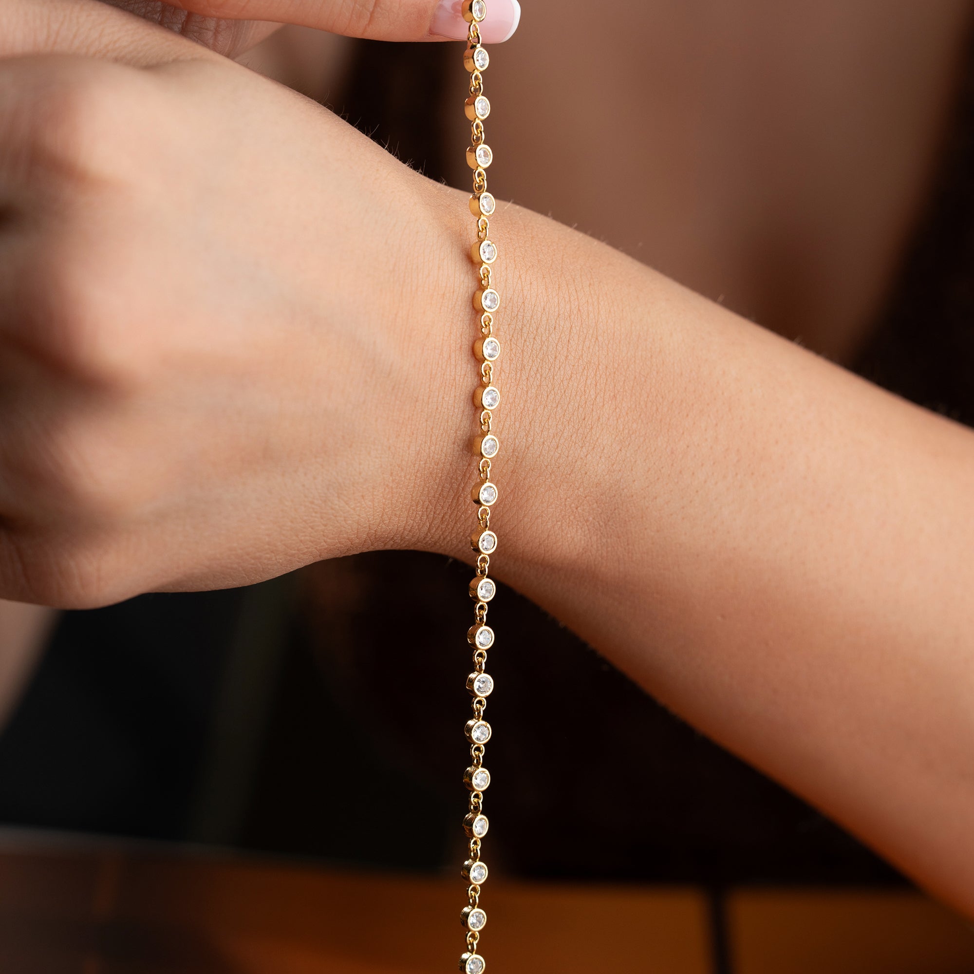 ZIRKONIA BIG ARMKETTE | 925 SILBER