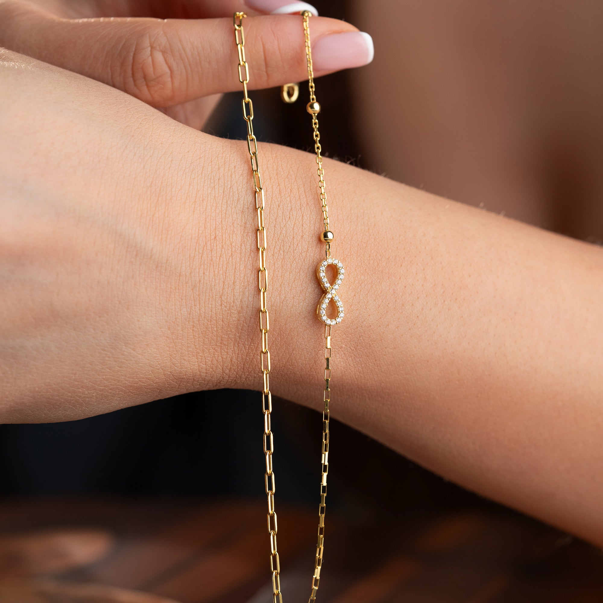 DUO INFINITY ARMKETTE | 925 SILBER