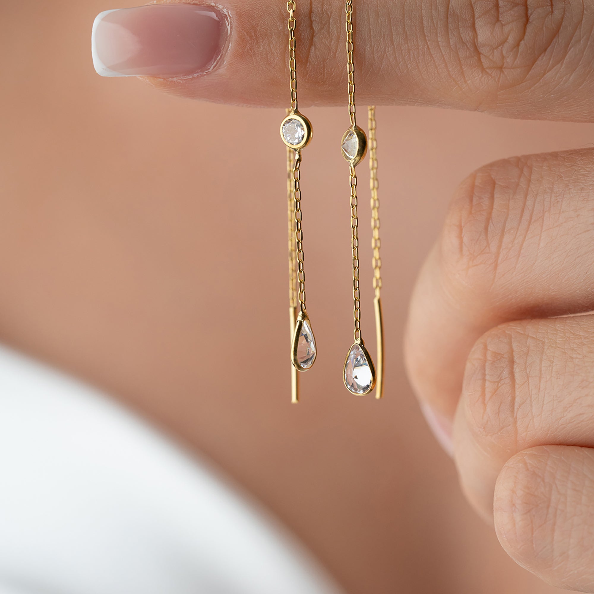 TIE DROP OHRRINGE | 925 SILBER