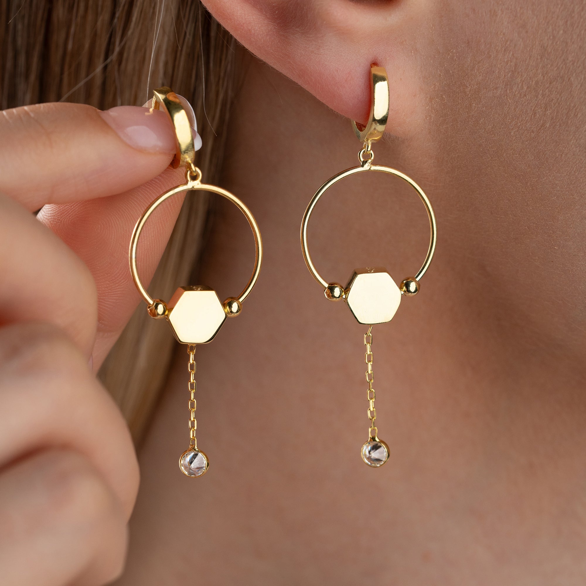 Zirconia Cloverleaf Earrings | 925 Silver