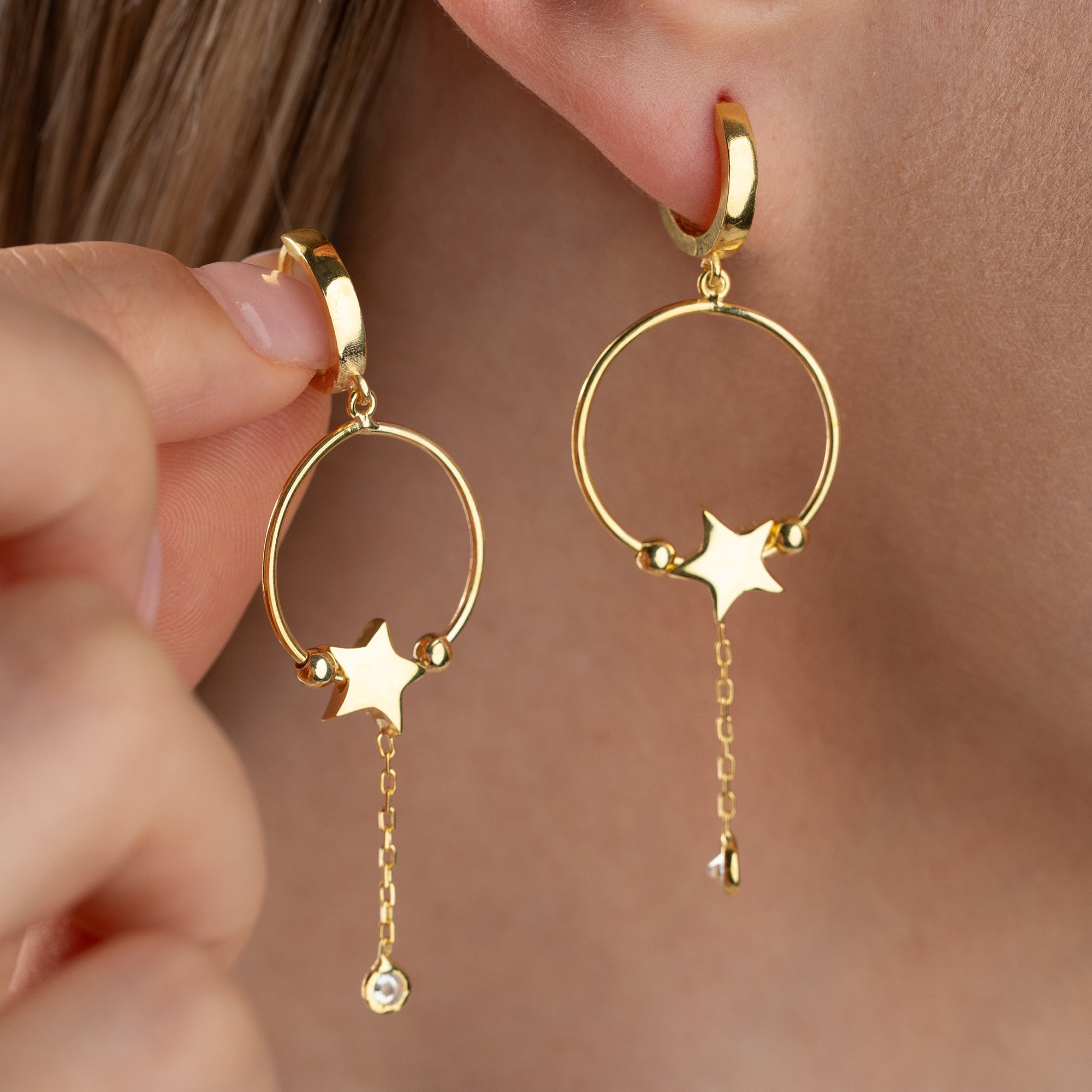 Zirconia Cloverleaf Earrings | 925 Silver