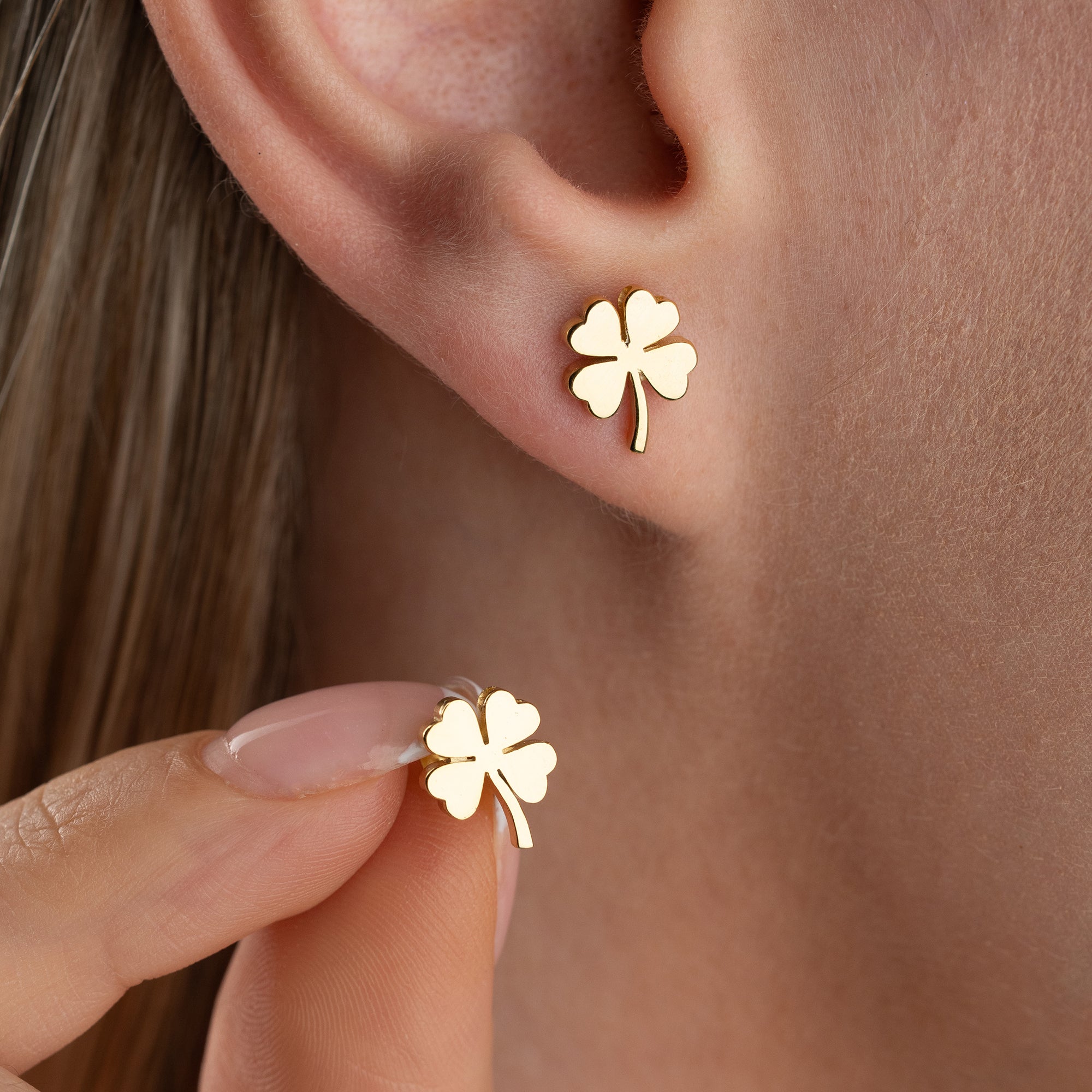 Zirconia Cloverleaf Earrings | 925 Silver