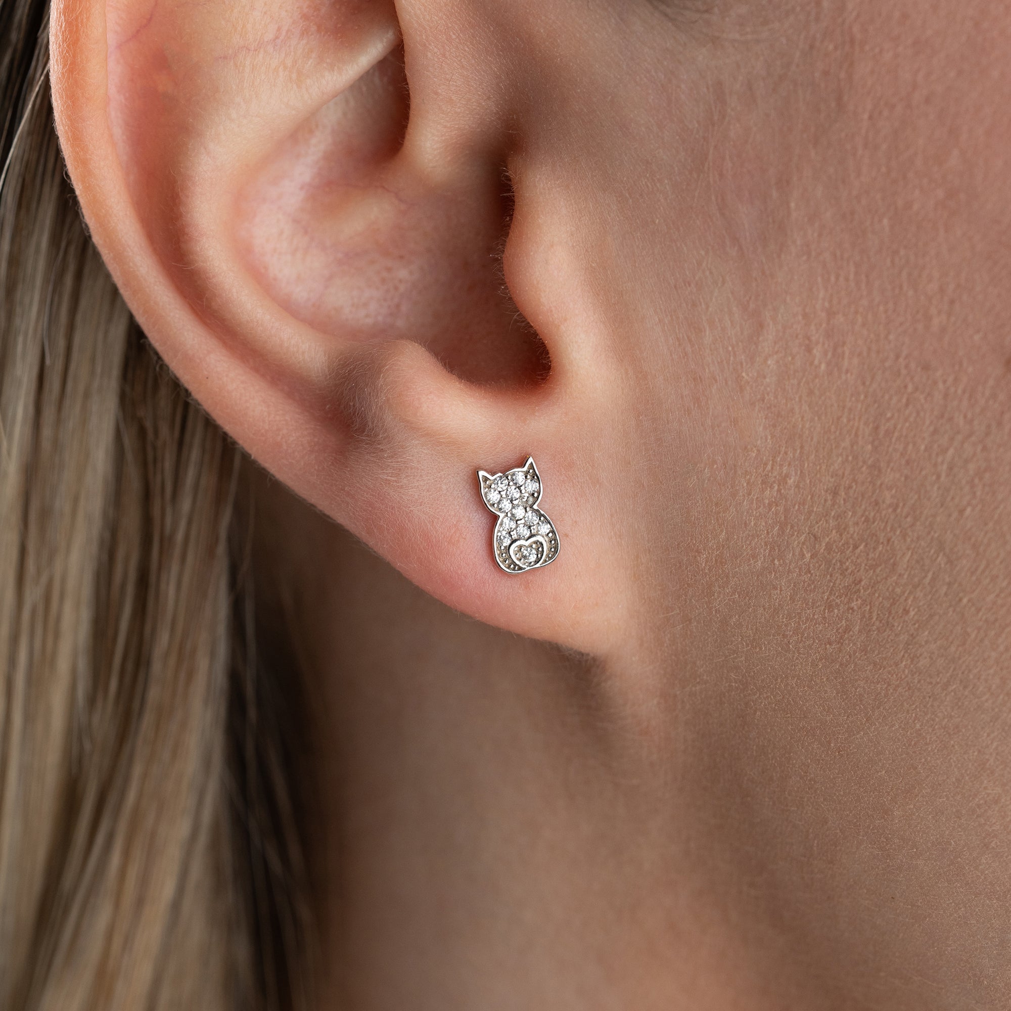 Zirconia Cloverleaf Earrings | 925 Silver