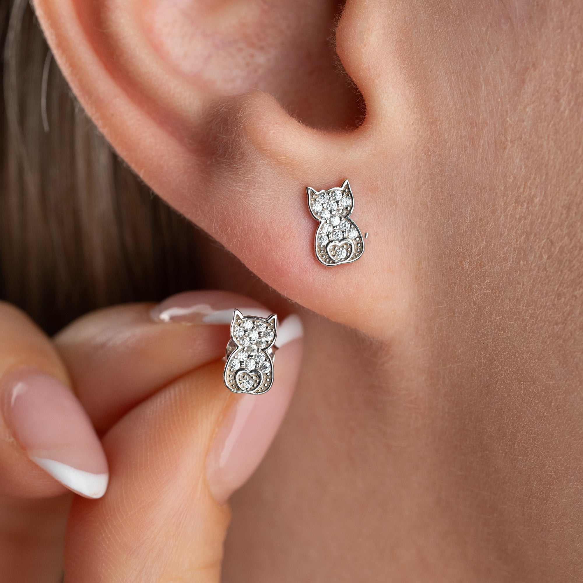 Zirconia Cloverleaf Earrings | 925 Silver