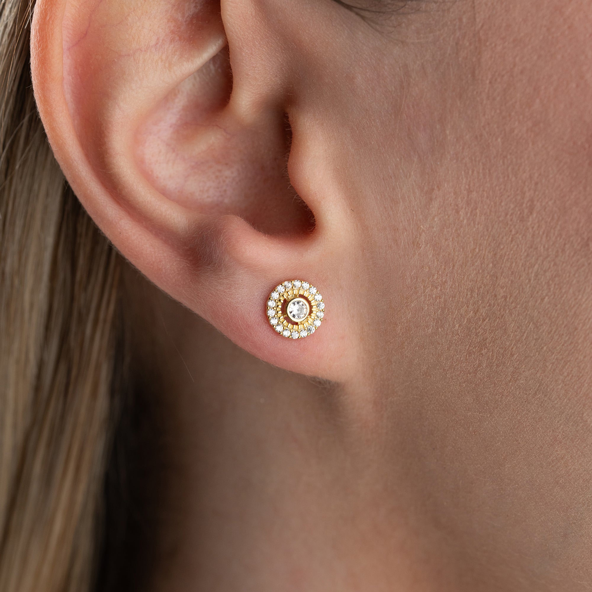 Zirconia Cloverleaf Earrings | 925 Silver